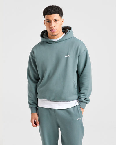 Essential Oversized Hoodie - Dusty Blue