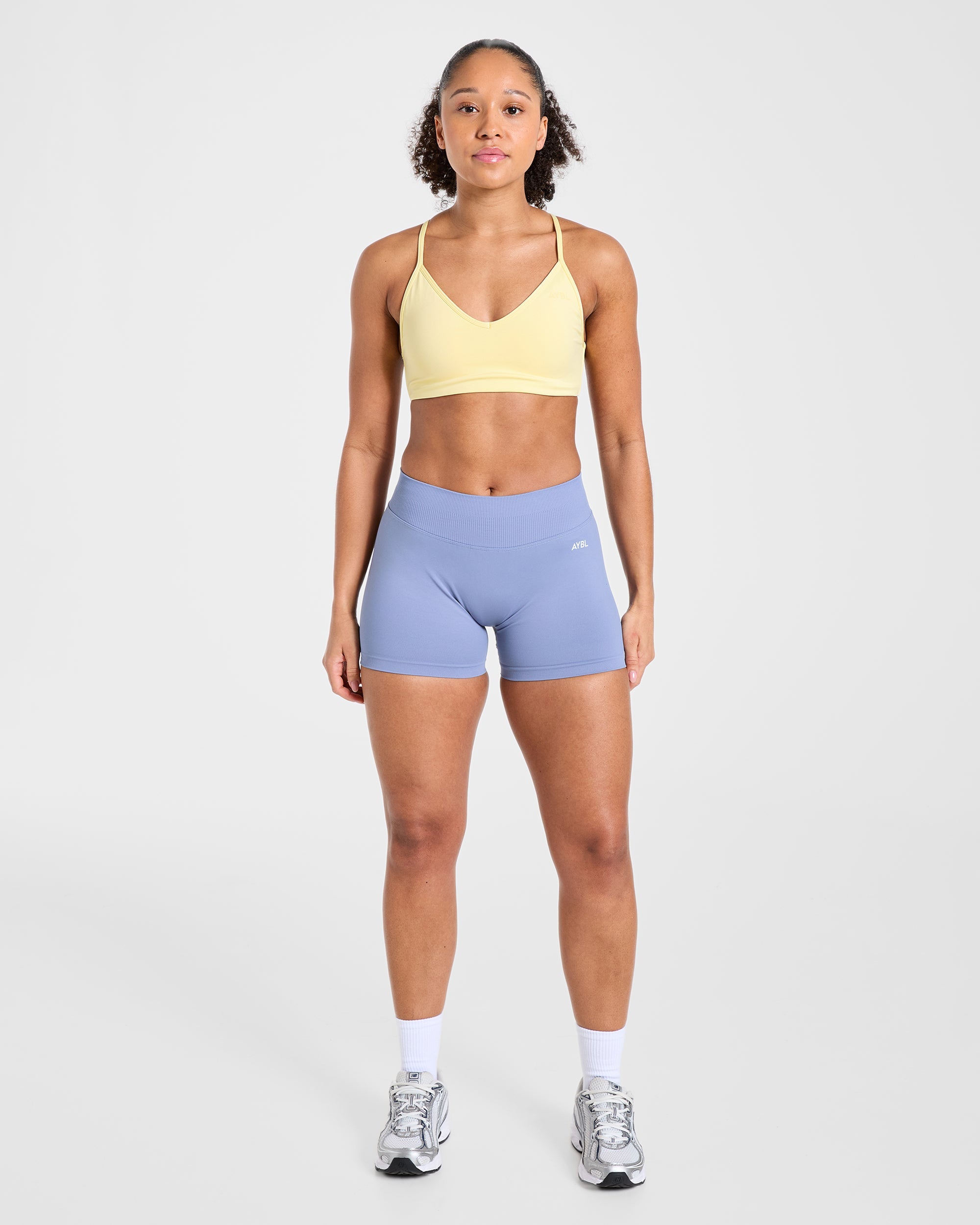 Essential Crossback Sports Bra - Yellow