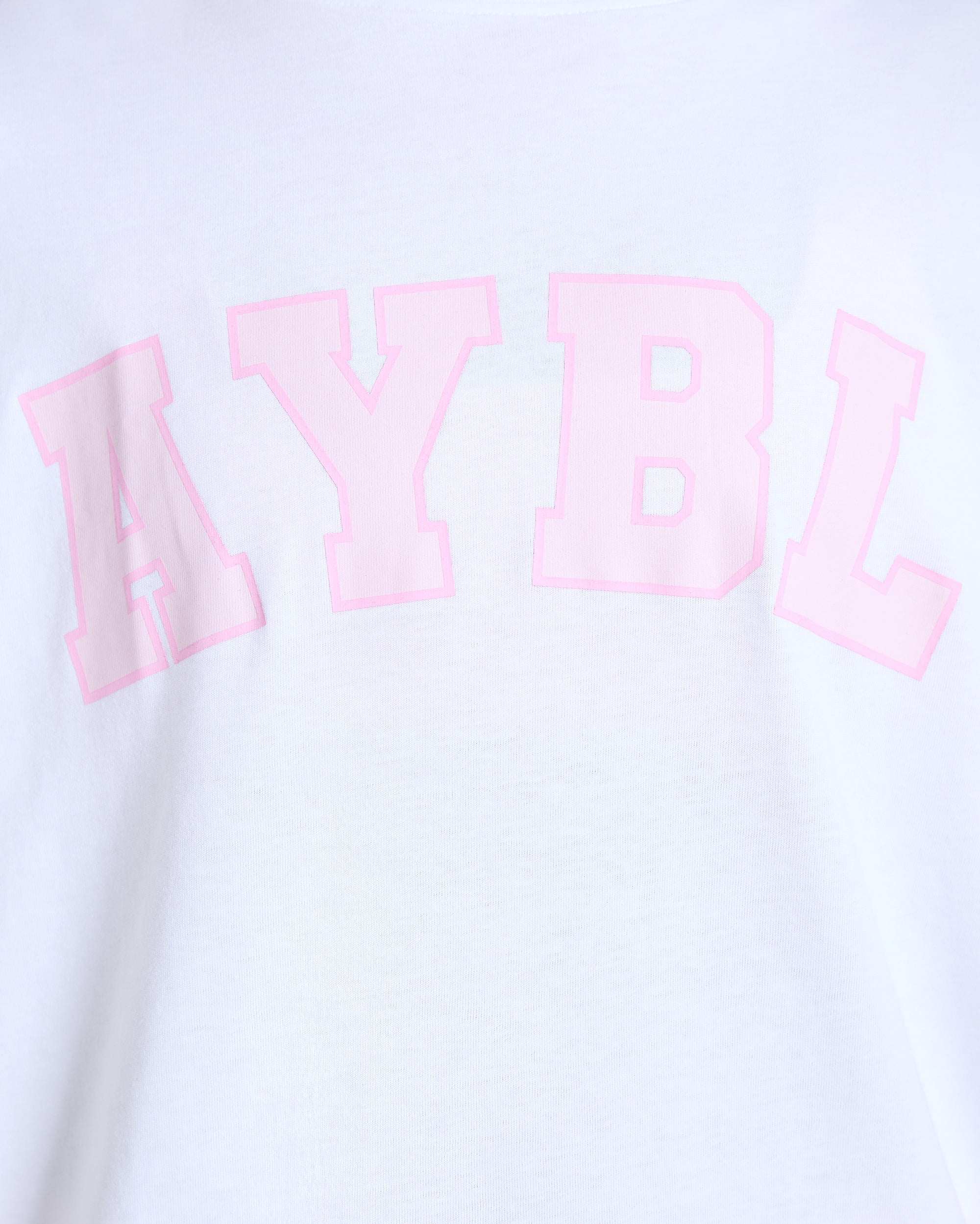Varsity 2.0 Oversized T Shirt - White/Pink