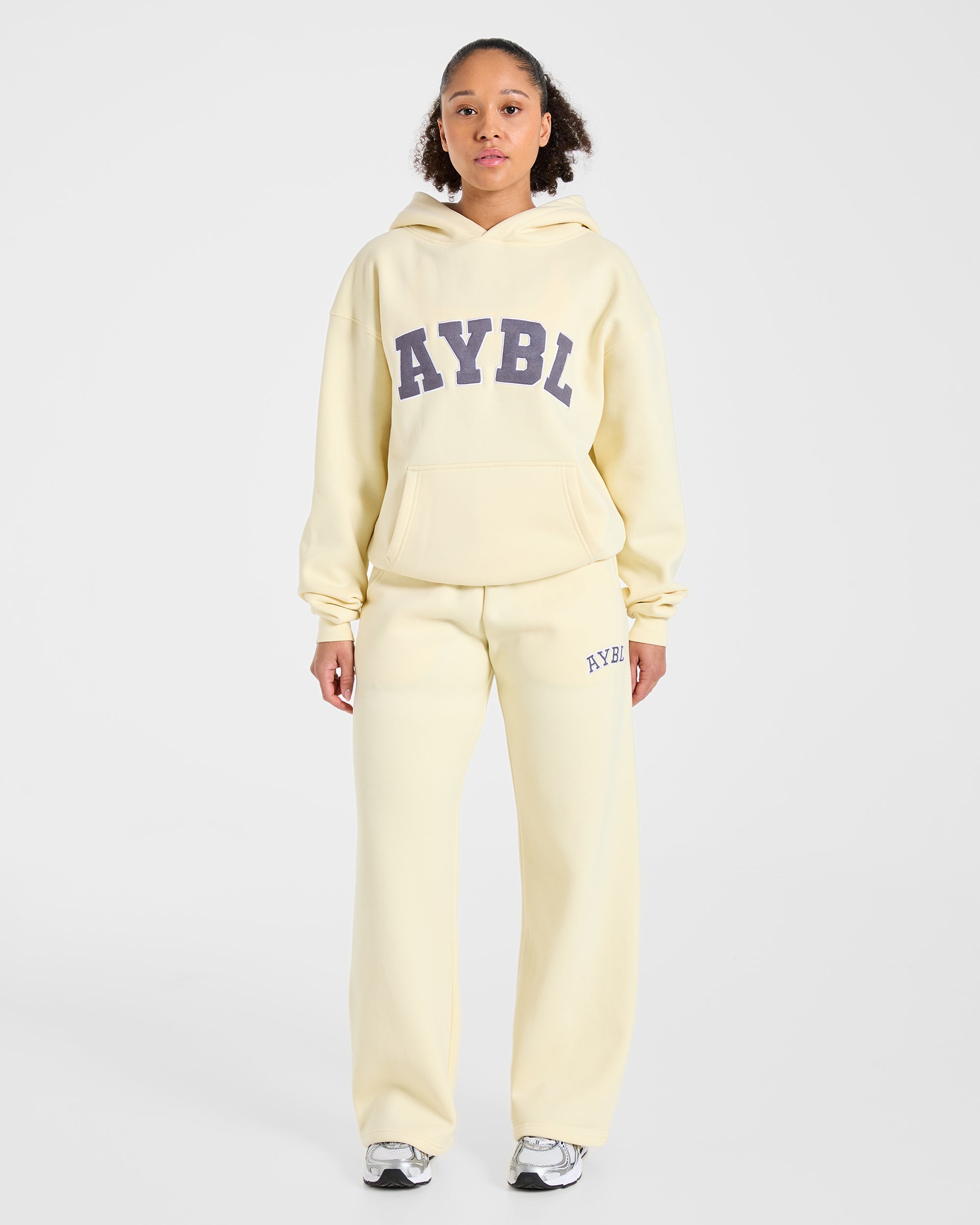 Varsity 2.0 Oversized Hoodie - Butter Yellow