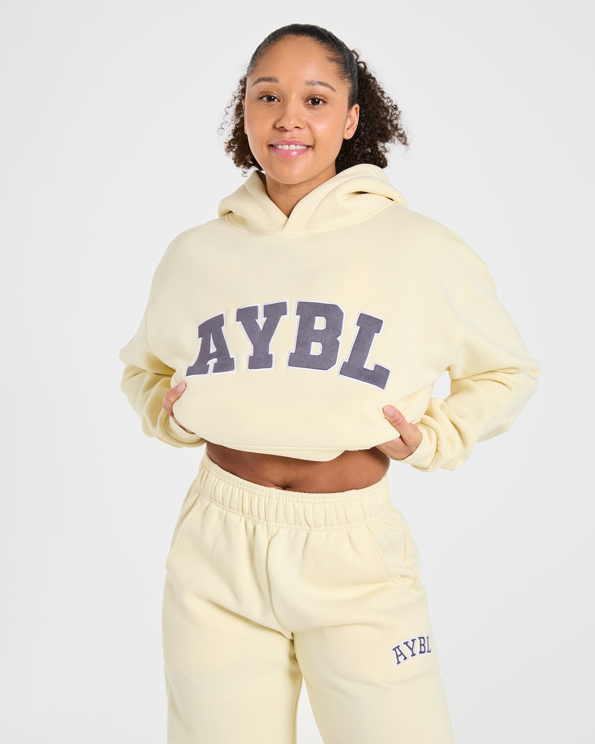 Varsity 2.0 Oversized Hoodie - Butter Yellow