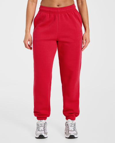 Lifestyle Oversized Joggers - Red