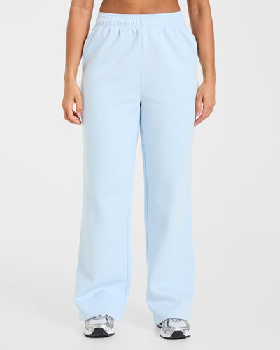 Lifestyle Oversized Straight Leg Joggers - Spring Blue