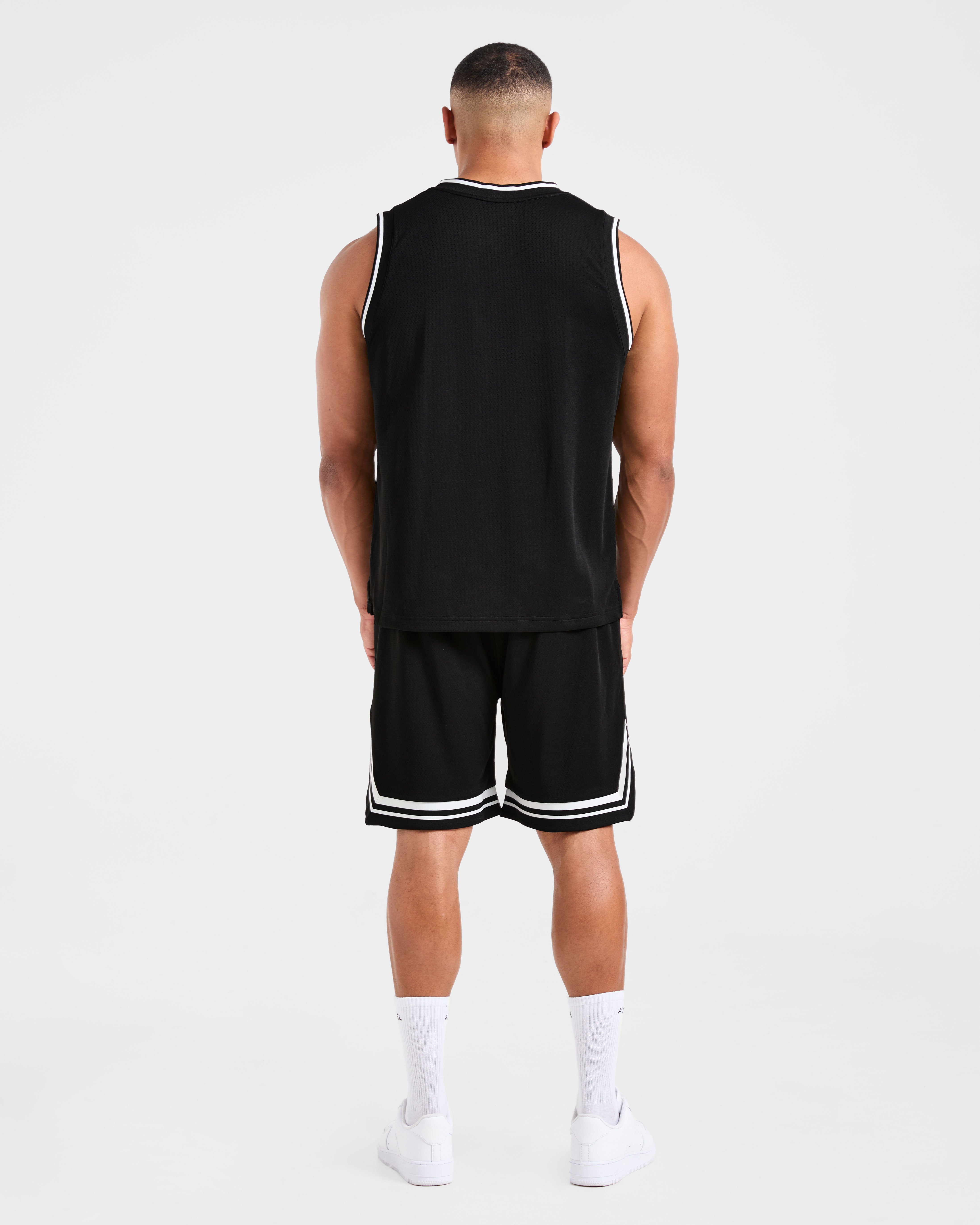 Rebound Stripe Shorts - Black