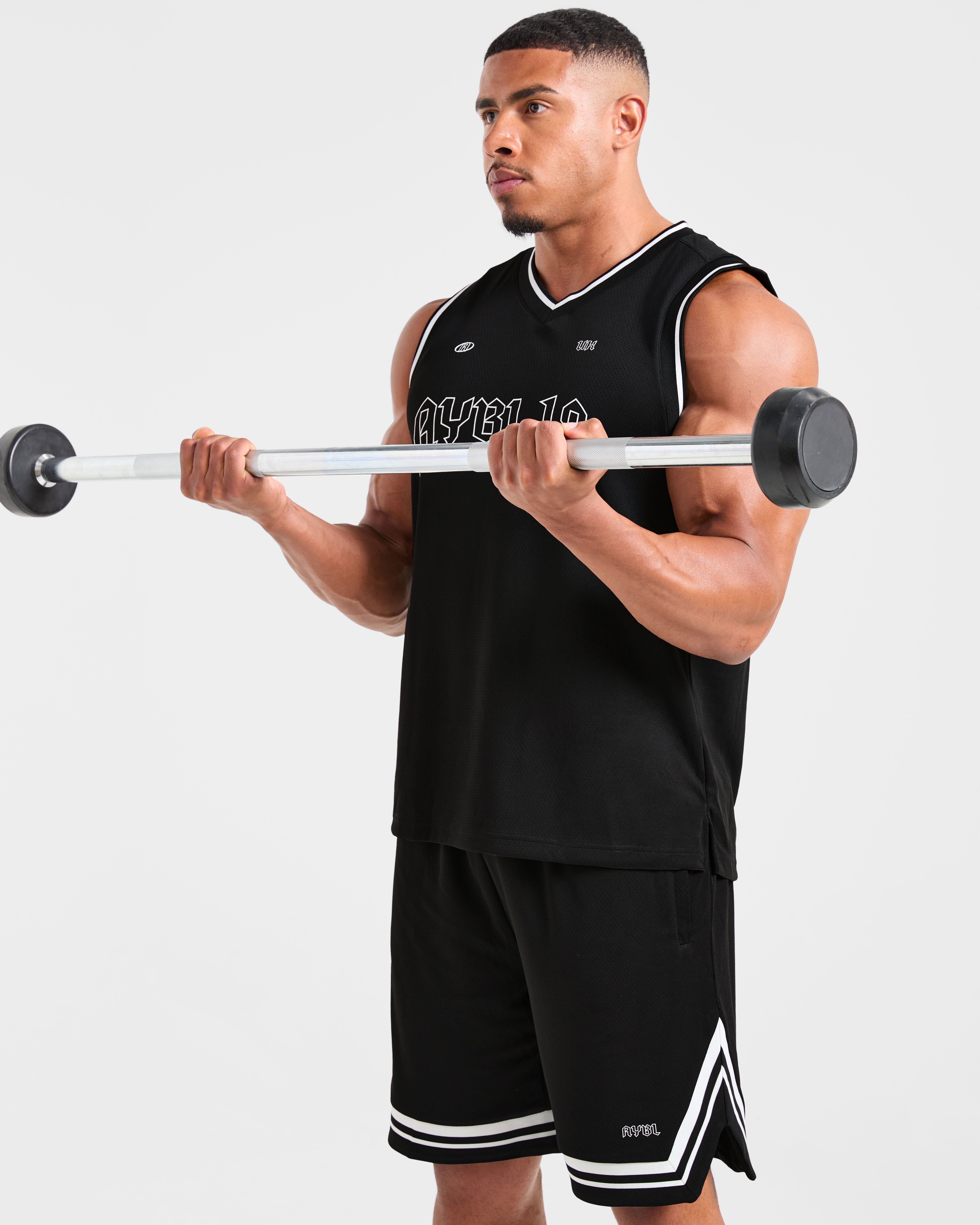 Rebound Stripe Tank - Black