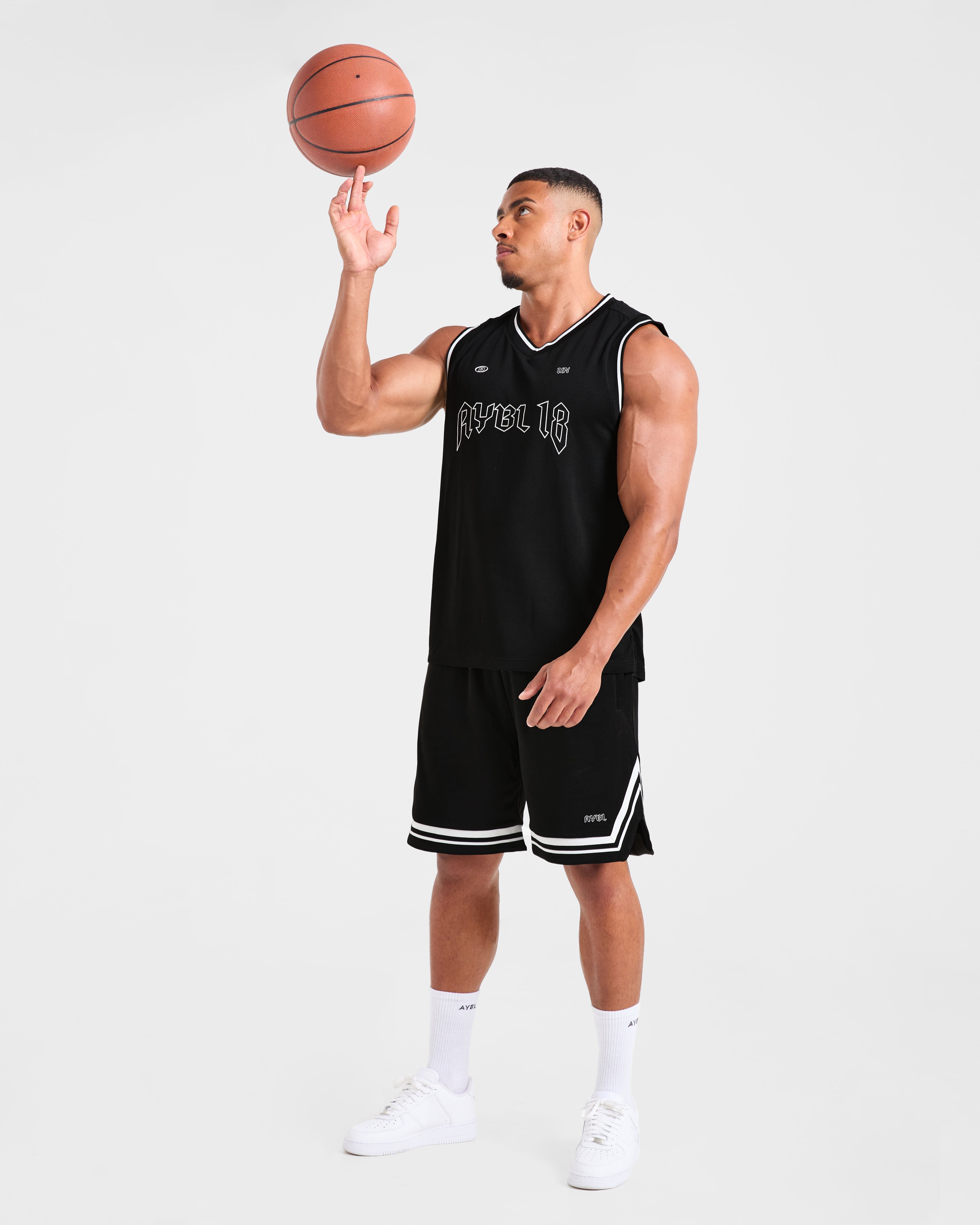 Rebound Stripe Tank - Black