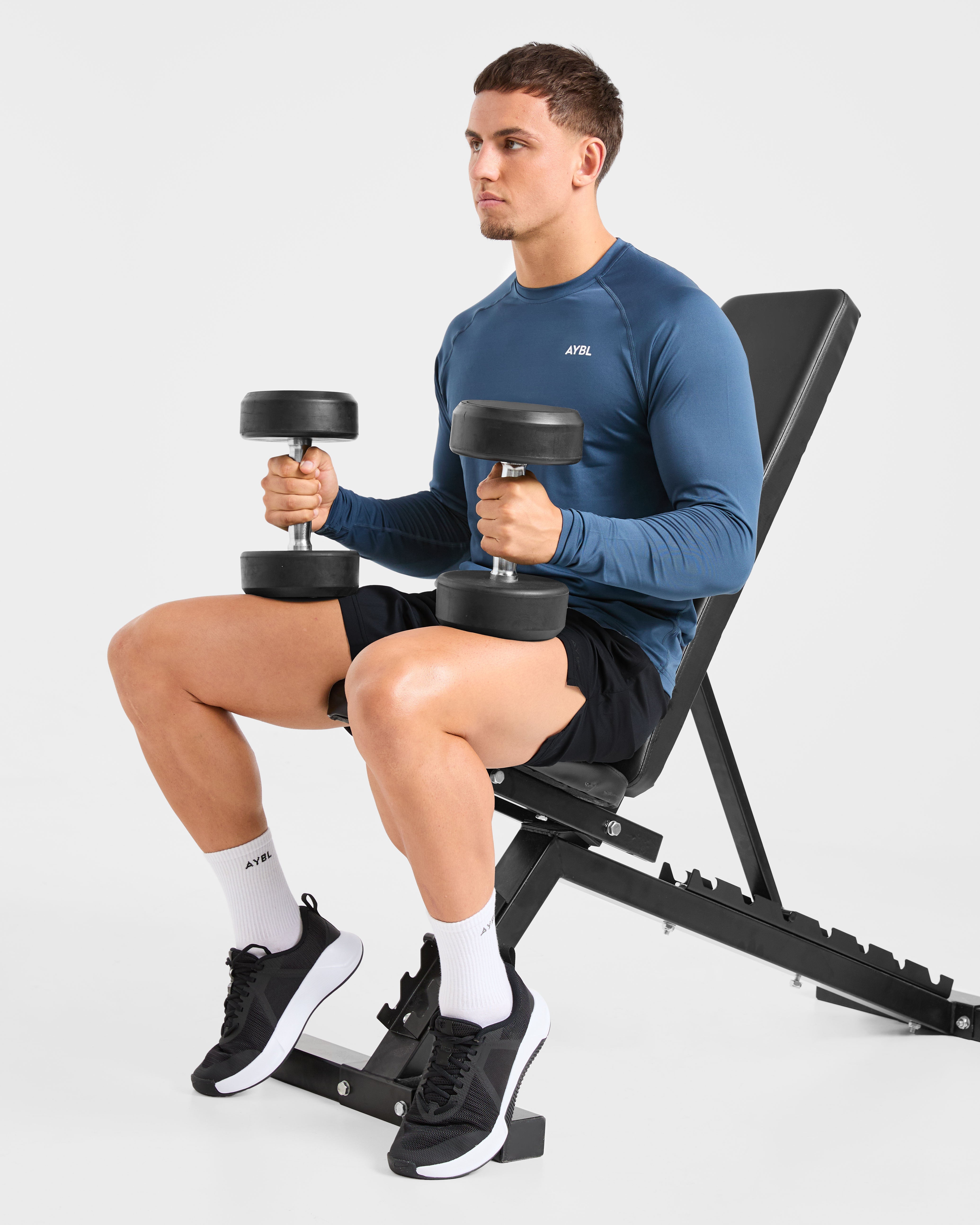 Essential Long Sleeve T Shirt - Deep Teal