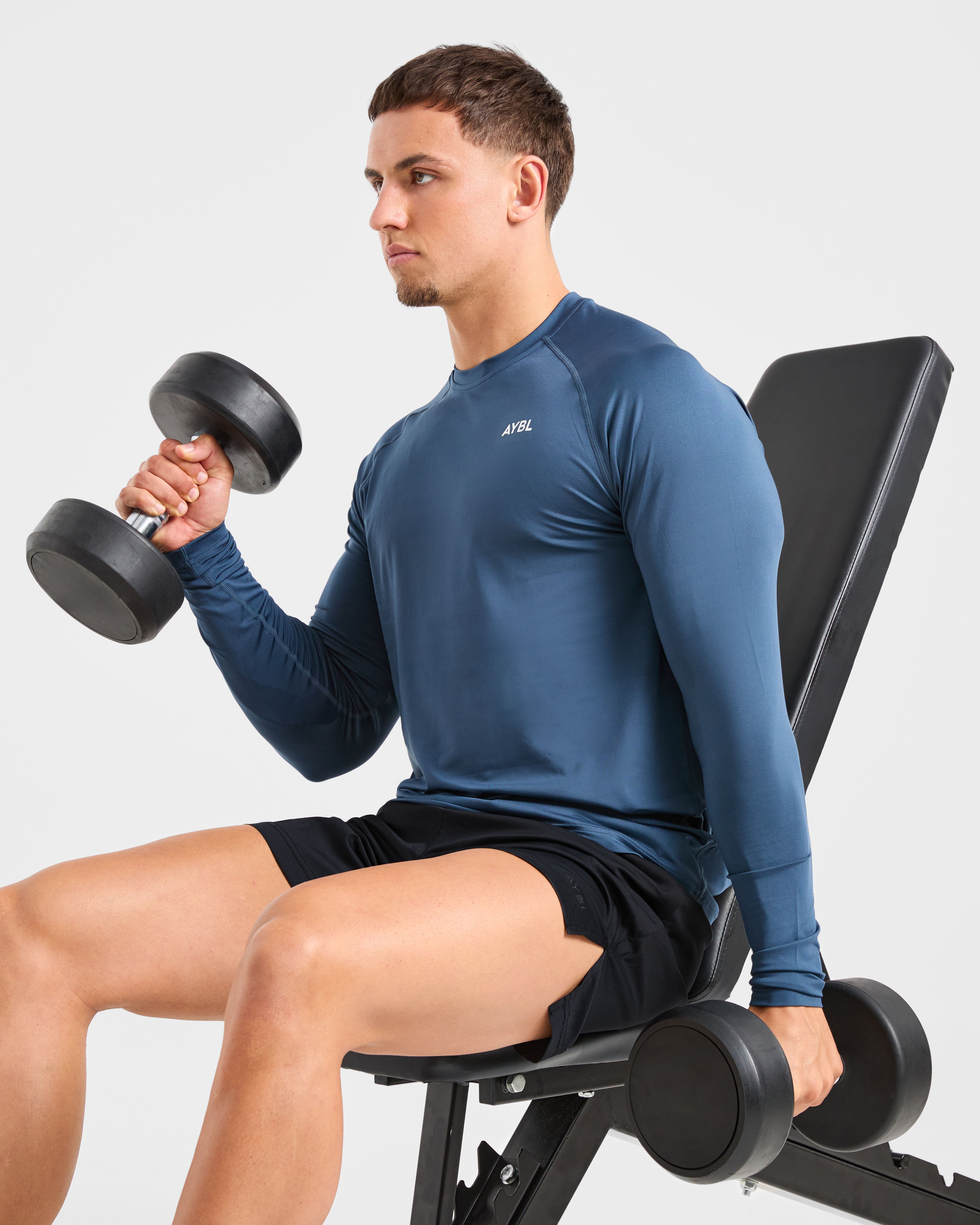 Essential Long Sleeve T Shirt - Deep Teal