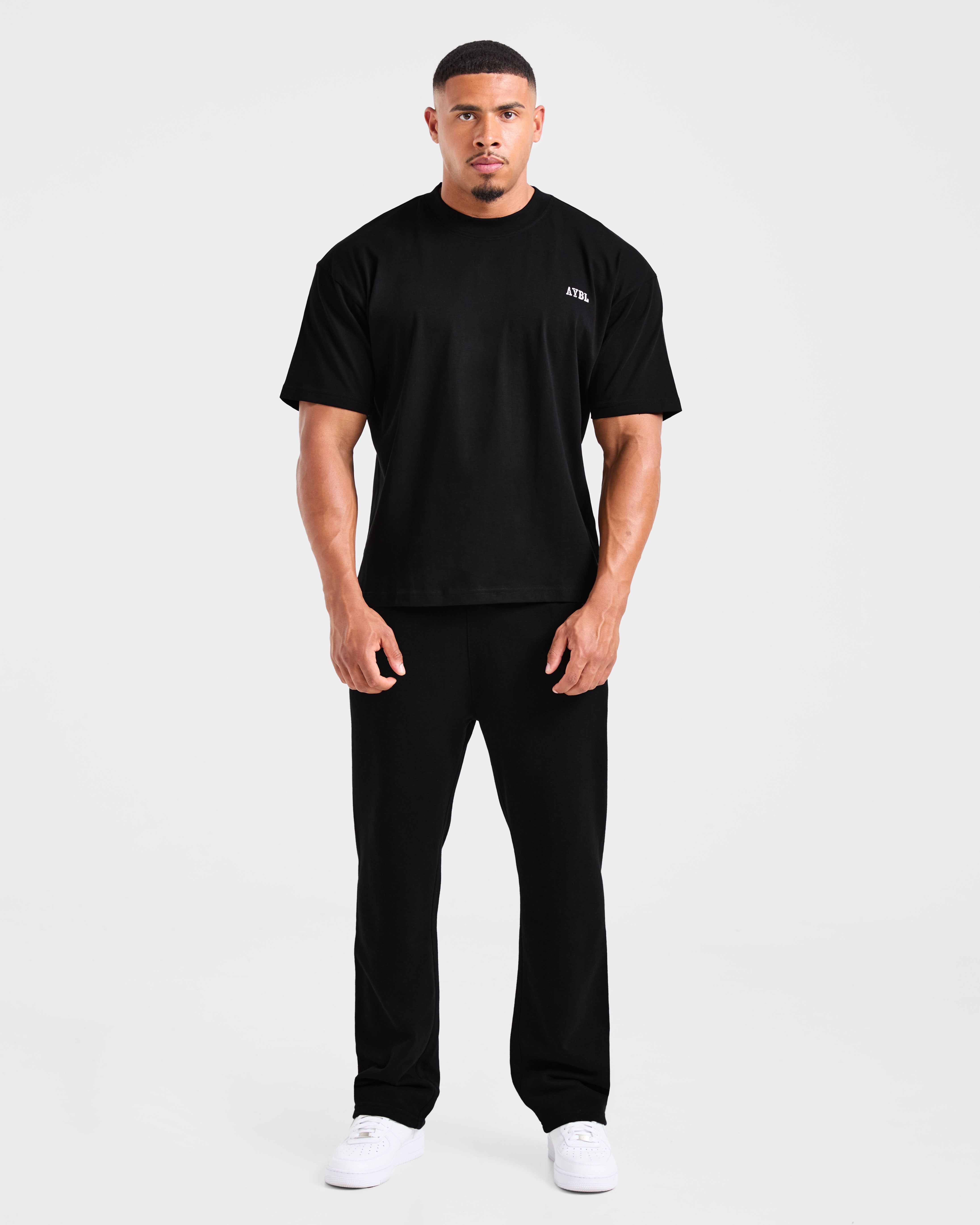 Lifting Essentials Oversized T Shirt - Black