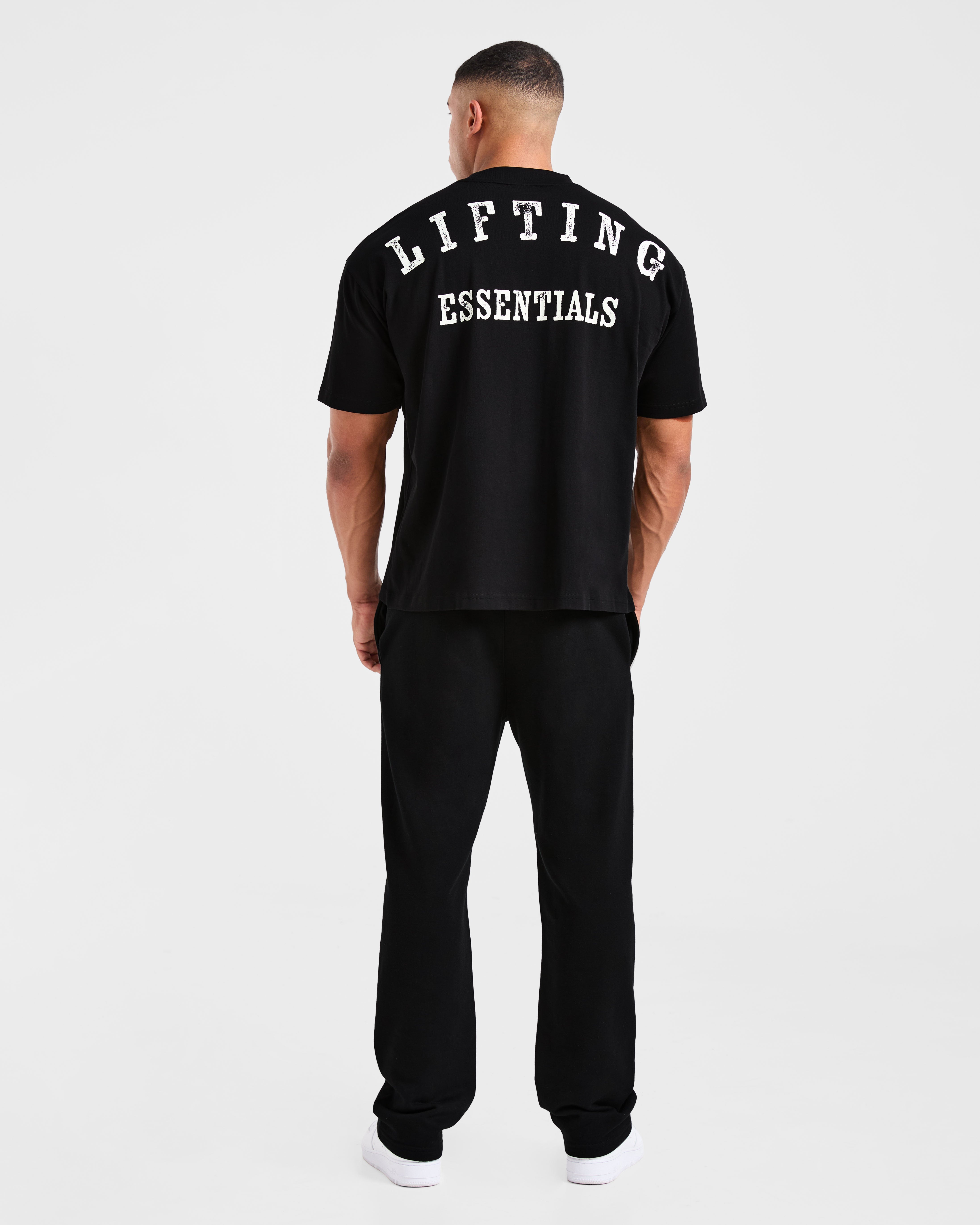 Lifting Essentials Oversized T Shirt - Black