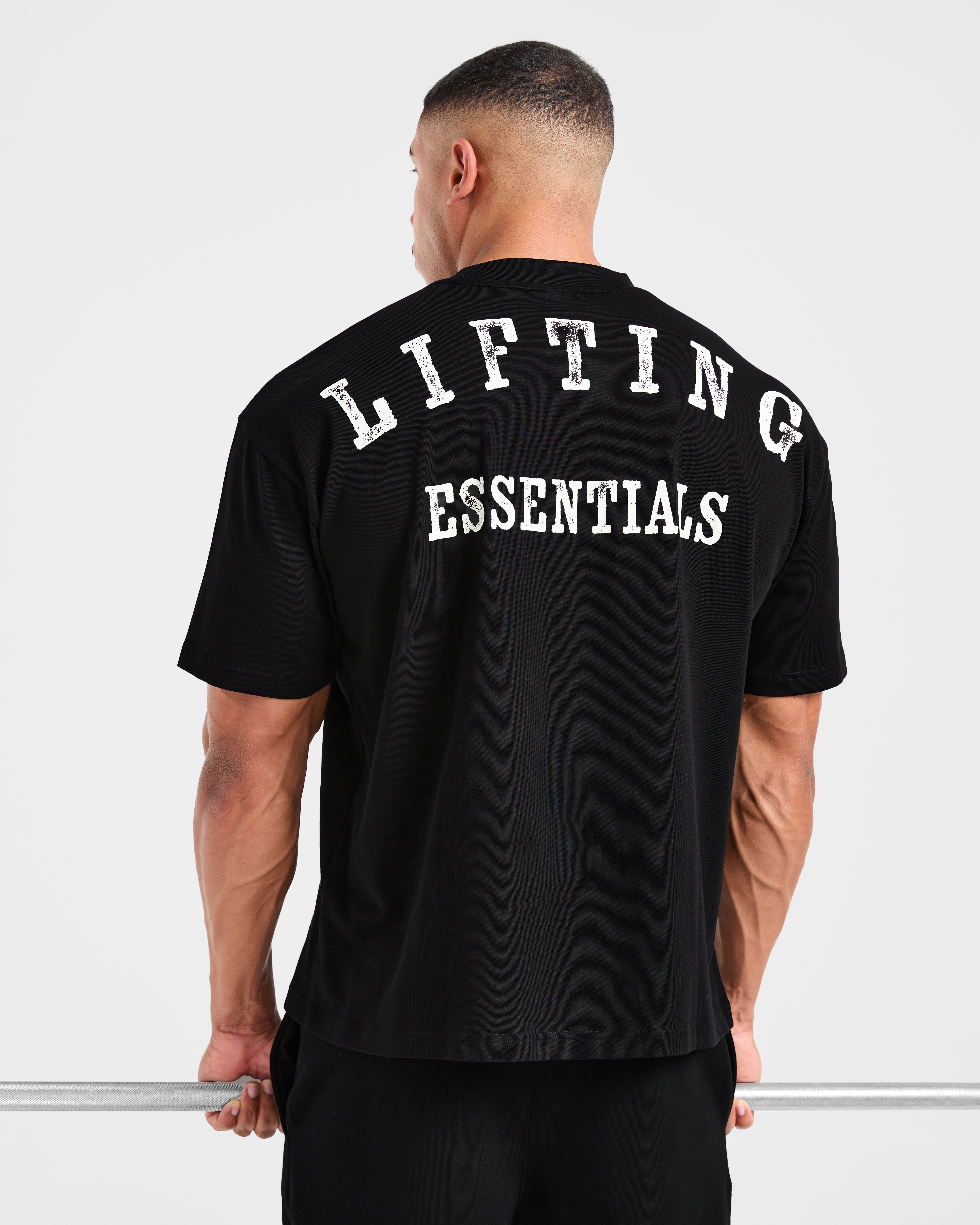 Lifting Essentials Oversized T Shirt - Black