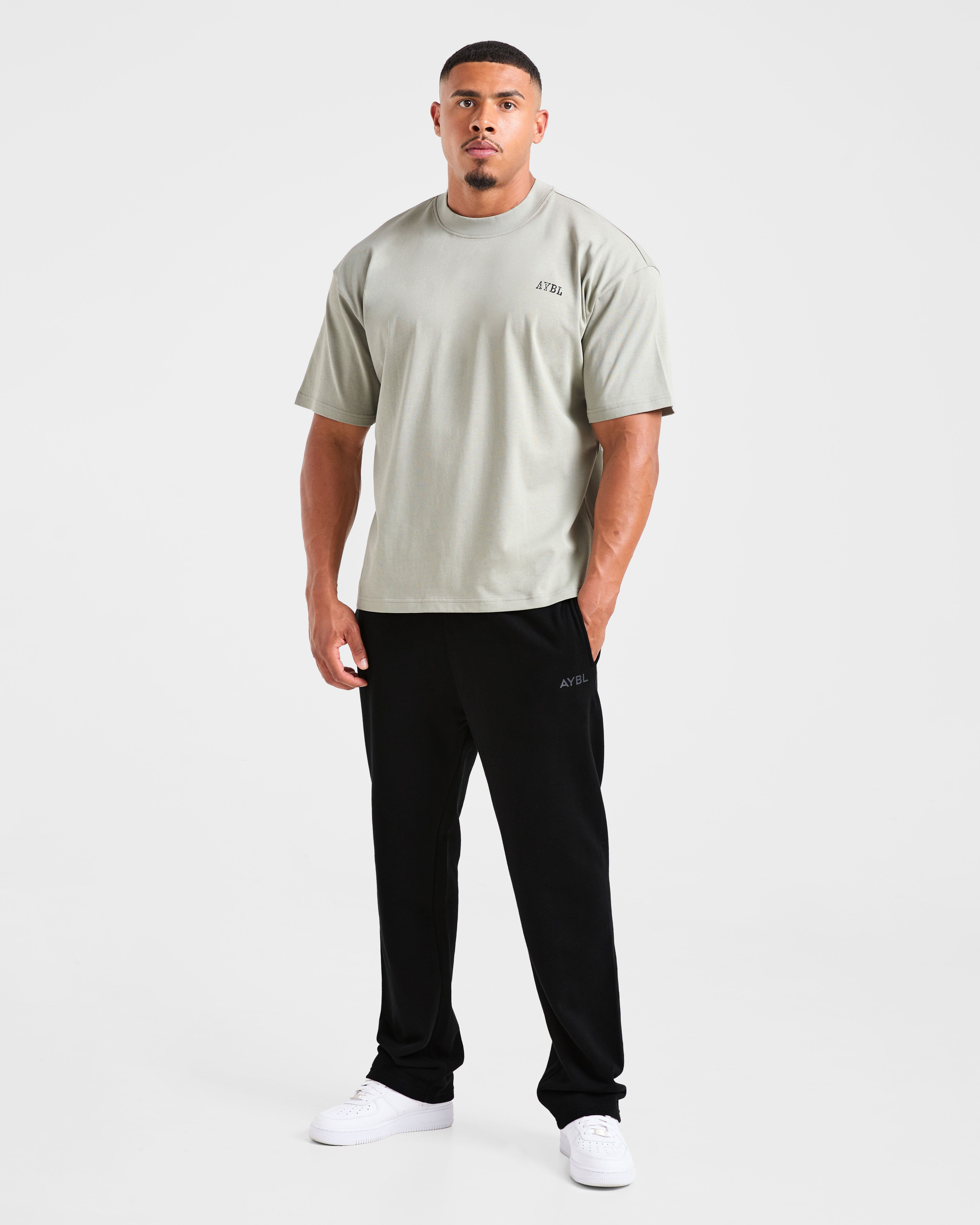 Lifting Essentials Oversized T Shirt - Stone Sage