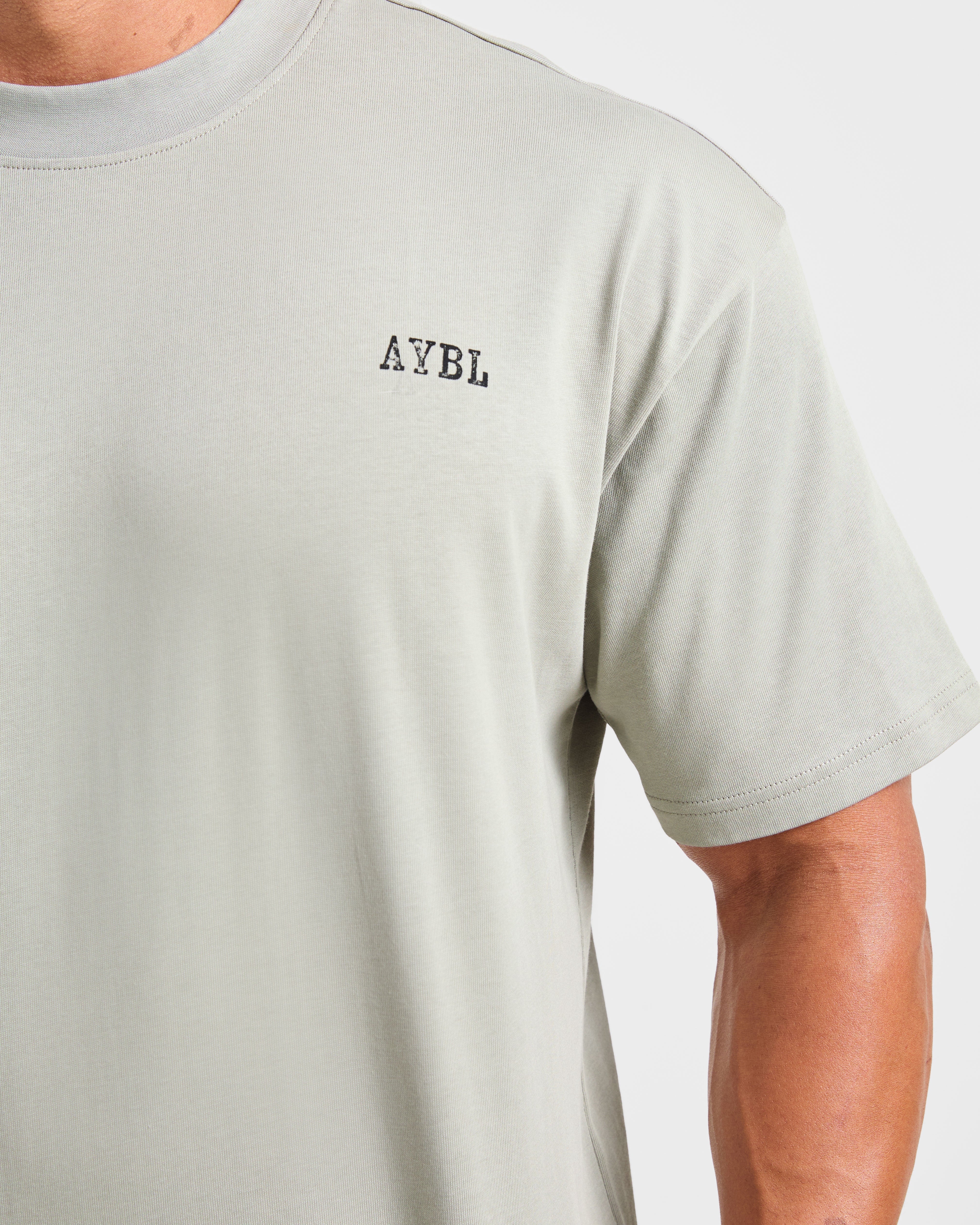 Lifting Essentials Oversized T Shirt - Stone Sage