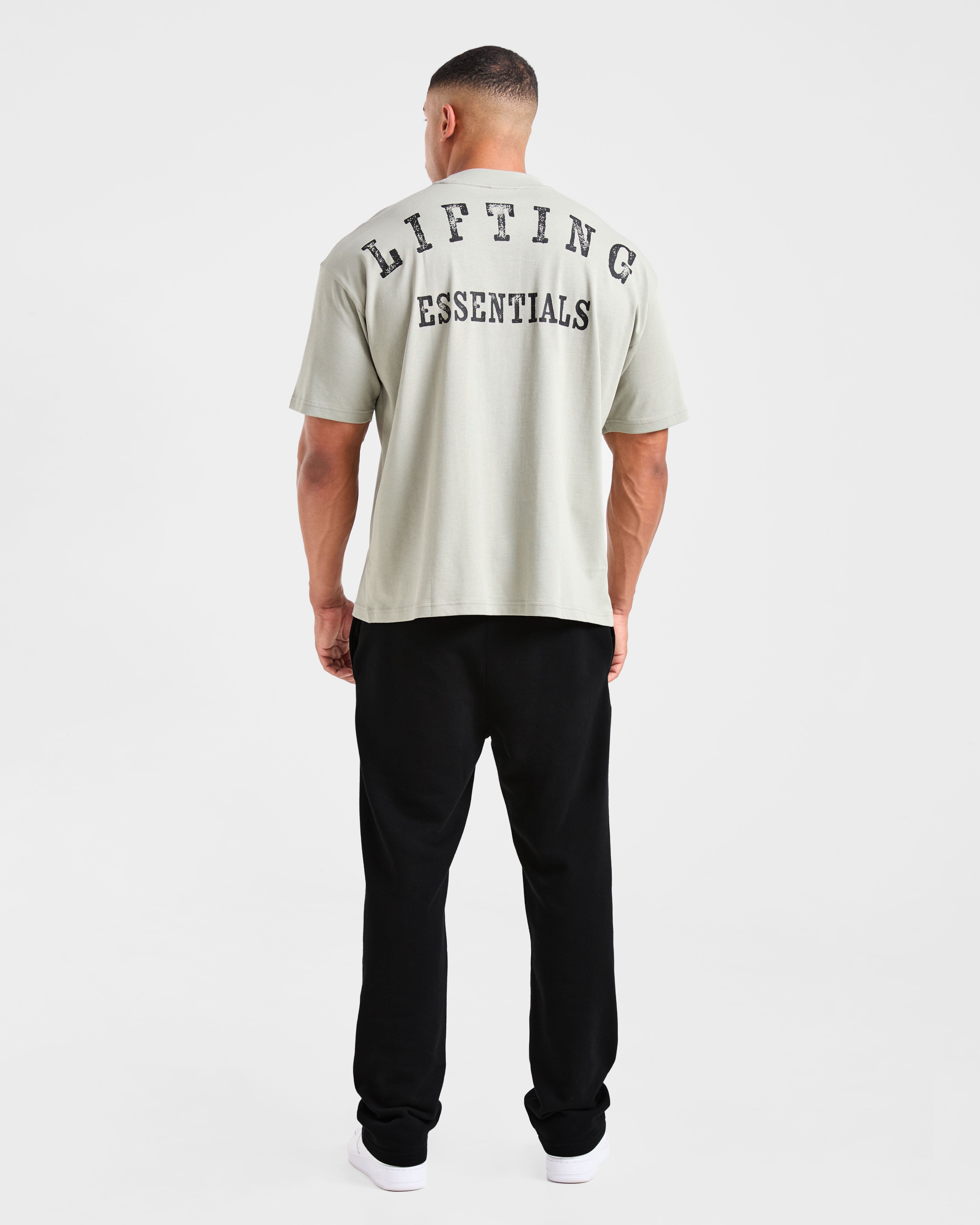 Lifting Essentials Oversized T Shirt - Stone Sage