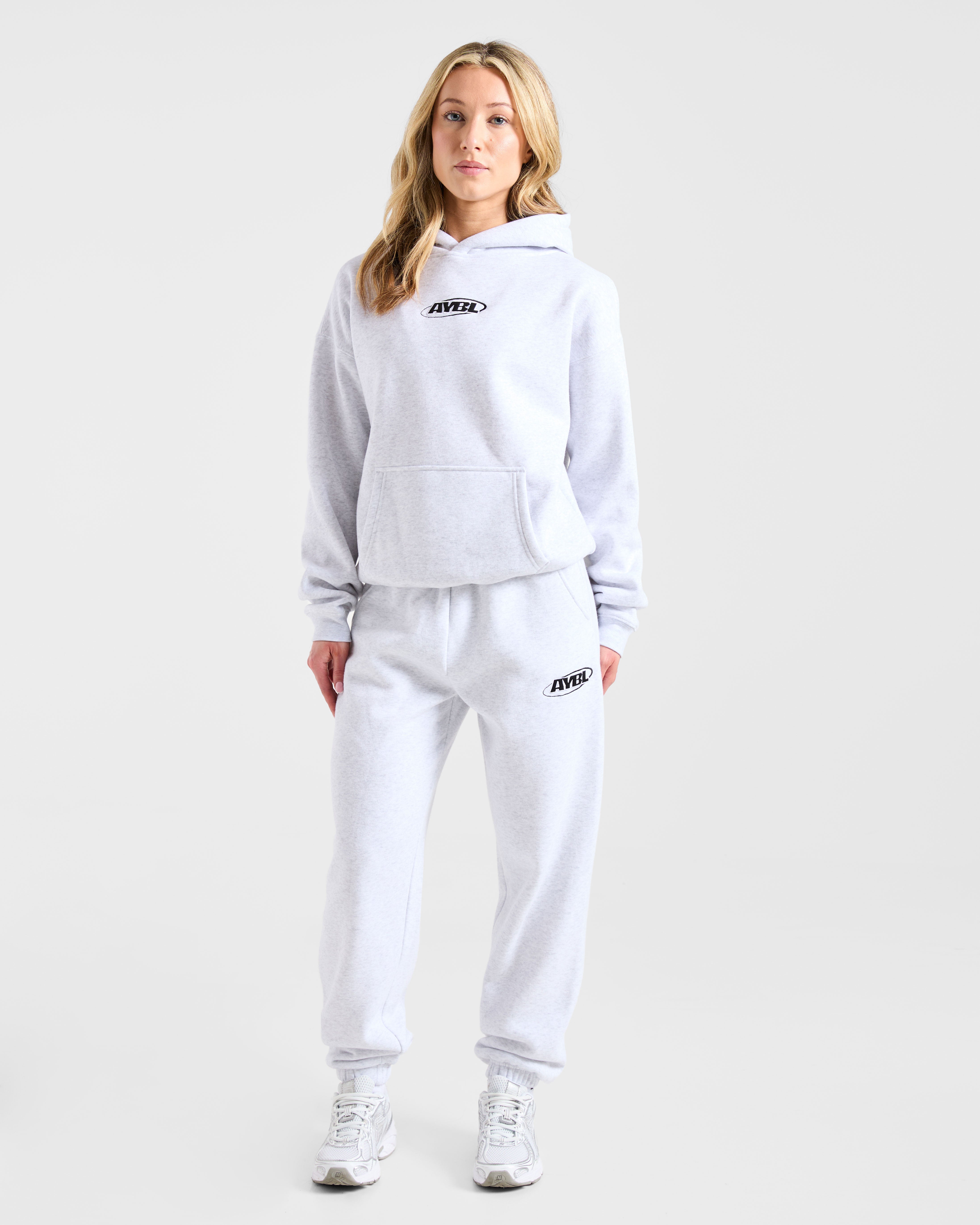 Sports Essentials Oversized Hoodie - Heather Grey/Black