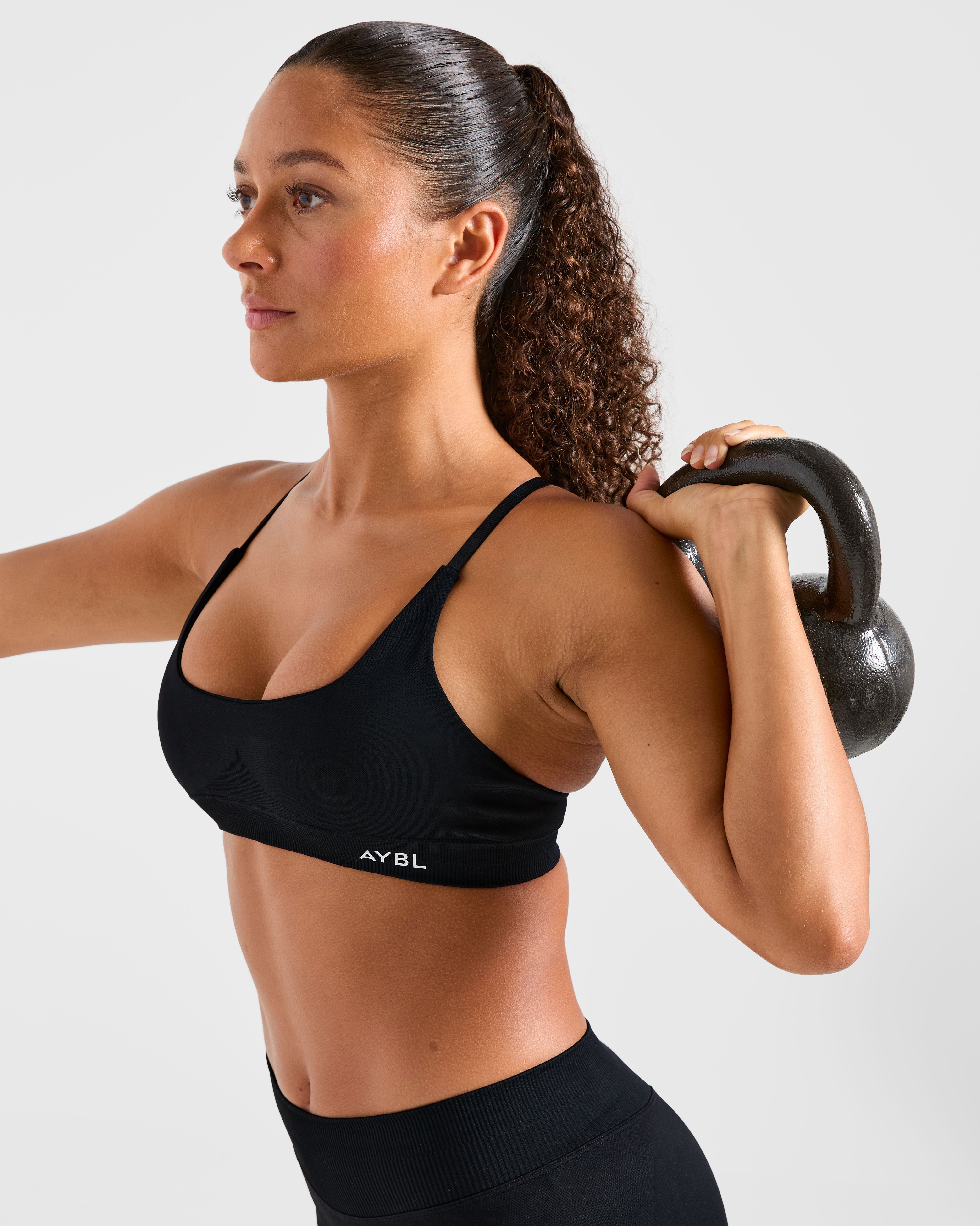 Enhance Seamless Sports Bra - Black