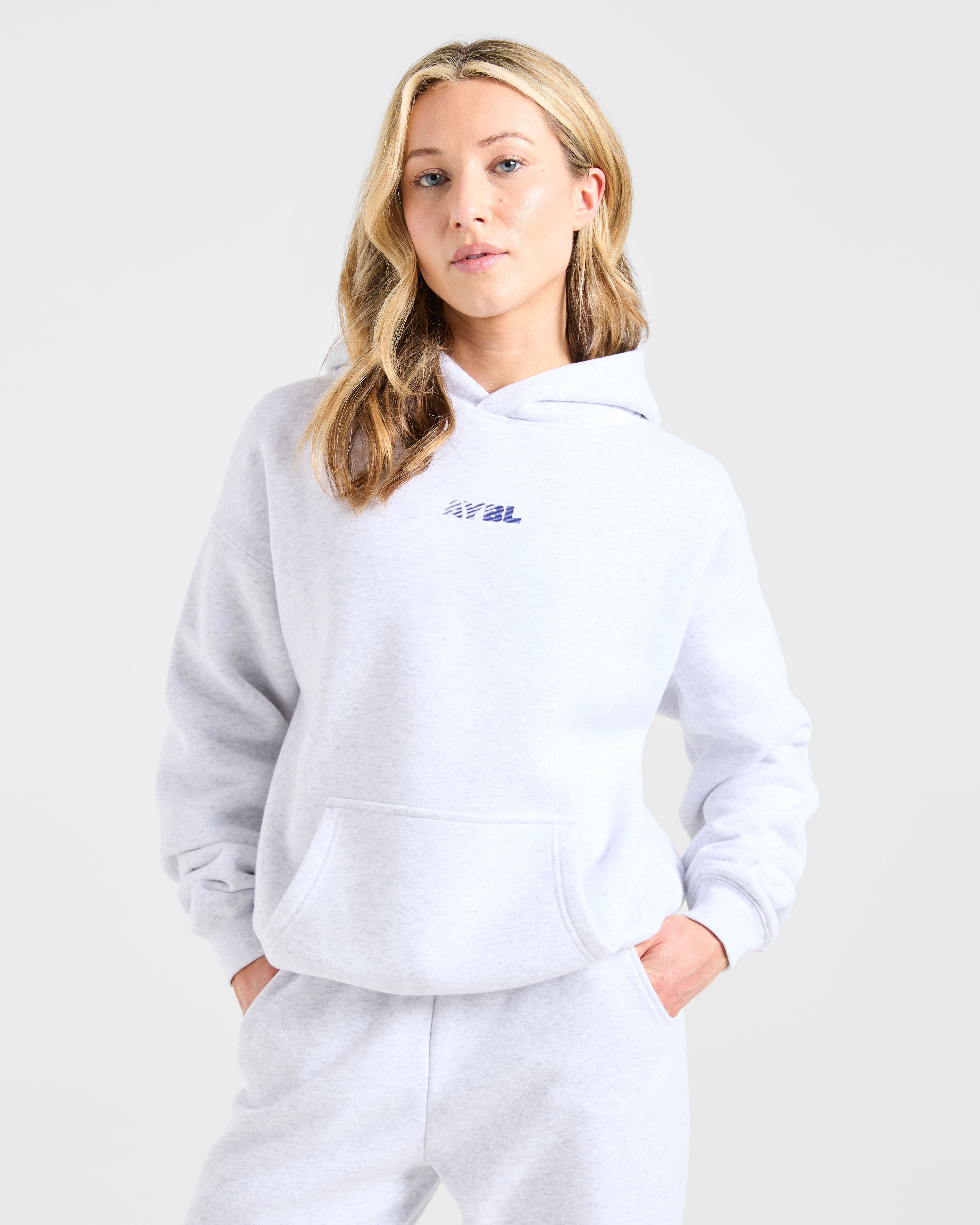 Athletics Dept Oversized Hoodie - Grey Marl