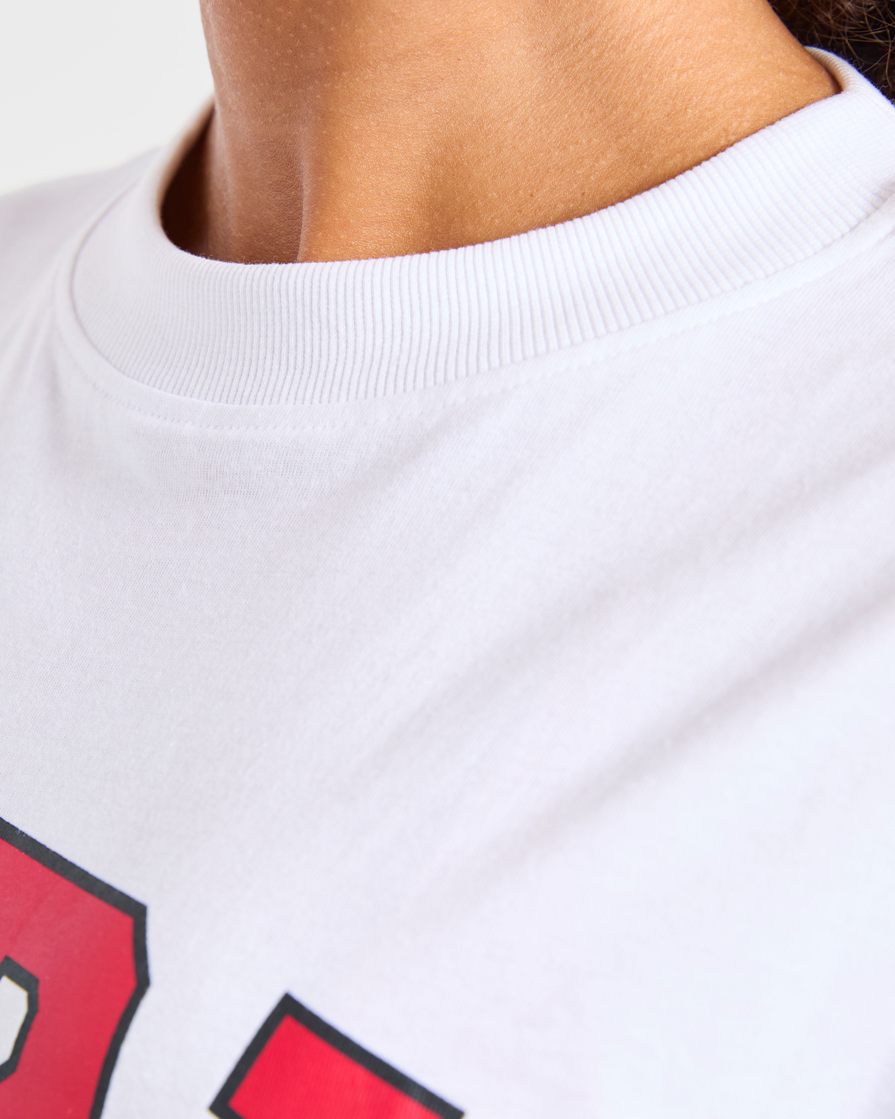 Varsity 2.0 Oversized T Shirt - Red