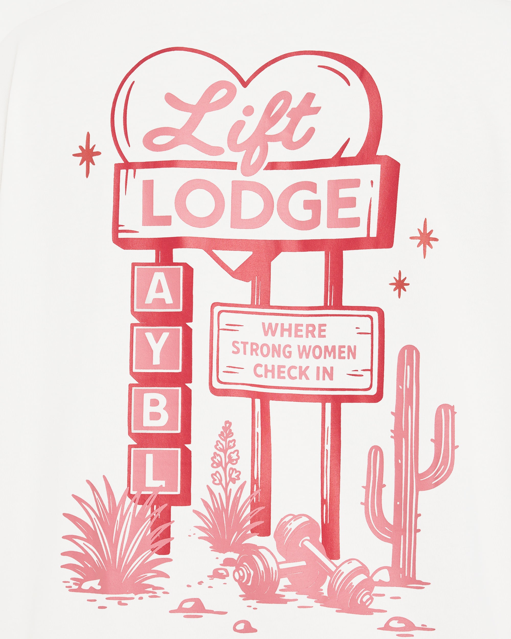AYBL Lift Lodge Oversized T Shirt - Off White