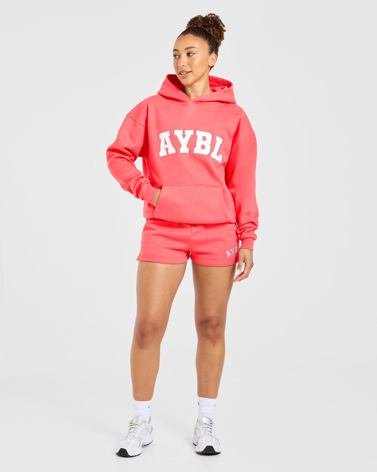 Varsity 2.0 Oversized Hoodie - Summer Coral