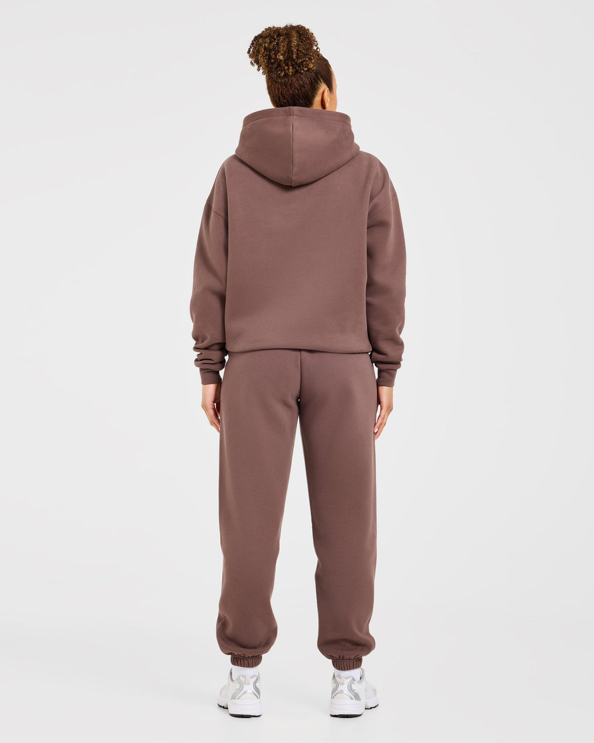 Varsity Applique Oversized Joggers - Brown