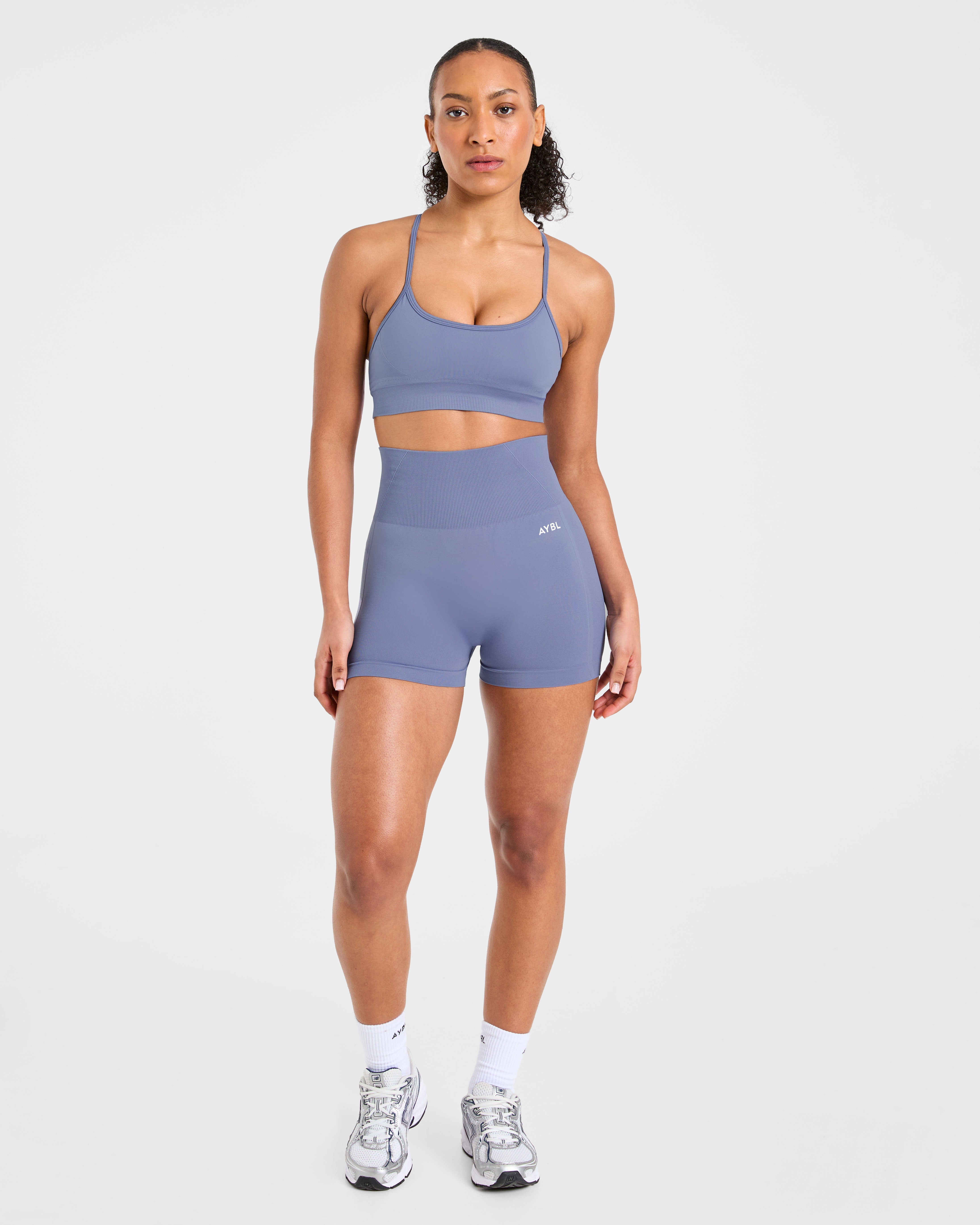 Empower Seamless Sports Bra - Slate Blue