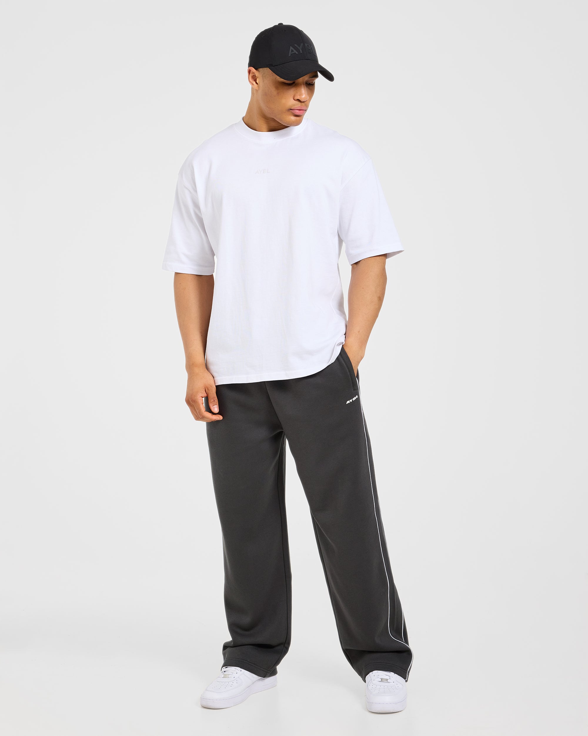 Restore Oversized Straight Leg Joggers - Charcoal
