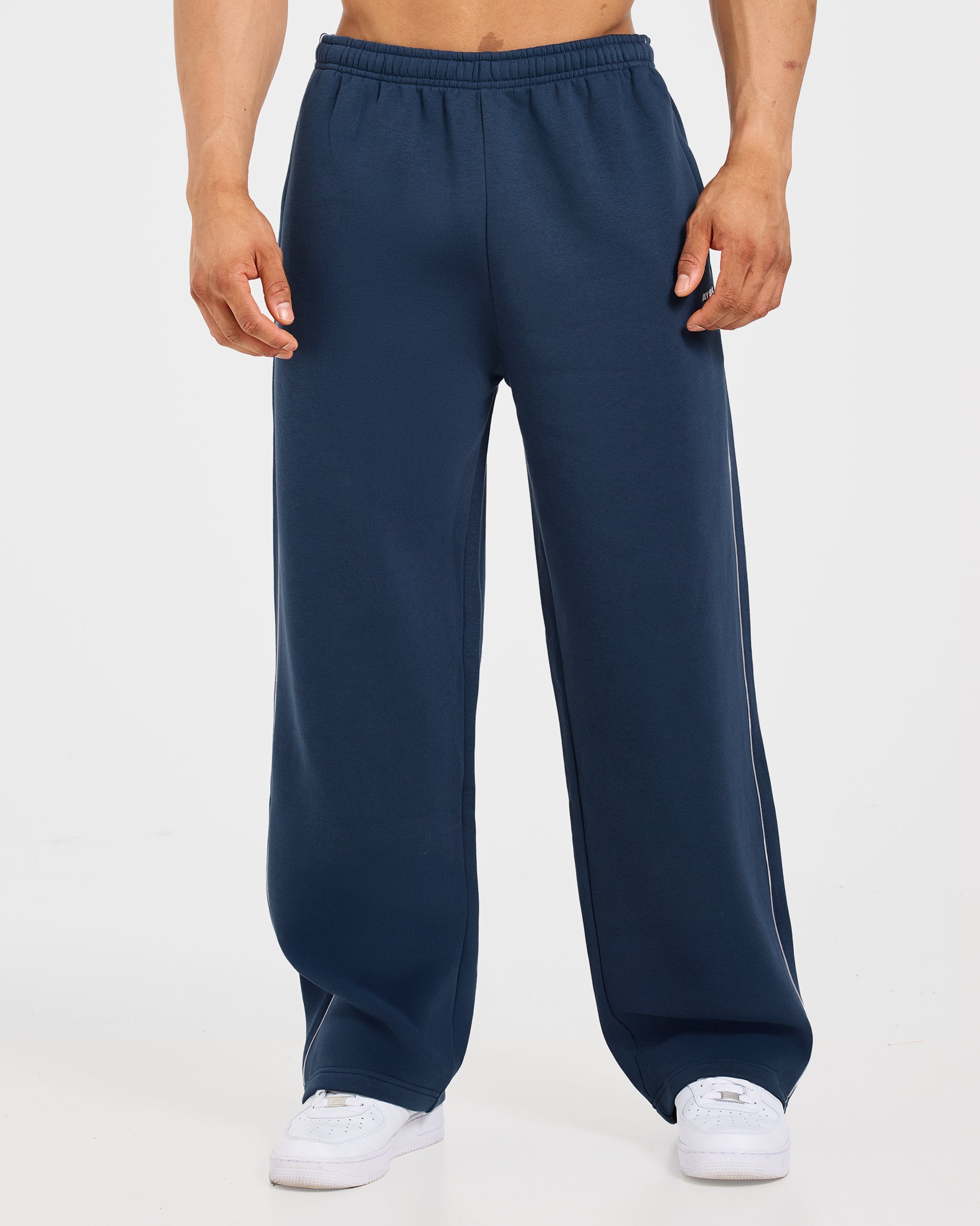 Restore Oversized Straight Leg Joggers - Navy Blue