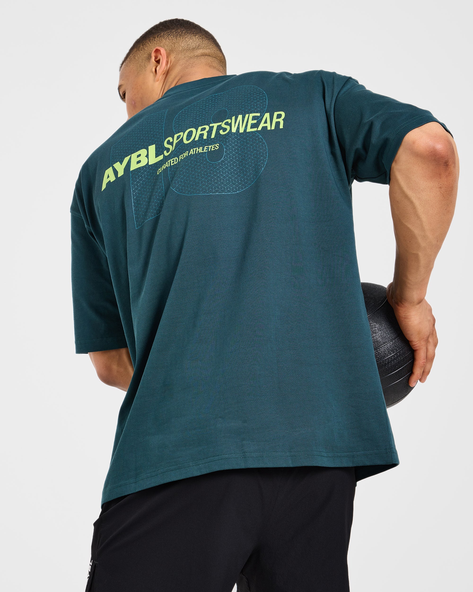 AYBL Sportswear 18 Oversized T Shirt - Teal Green