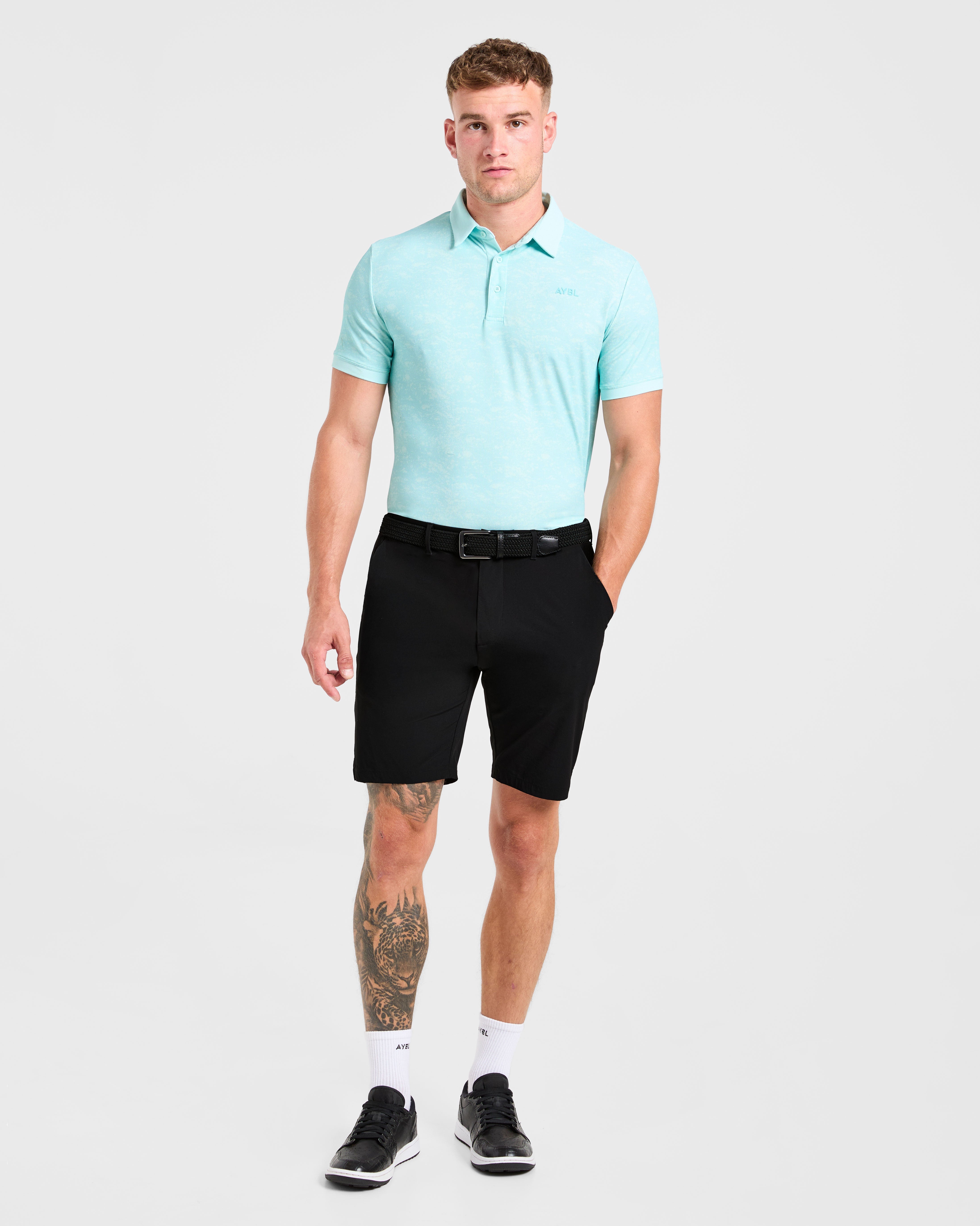 Precision Texture Polo - Summer Blue