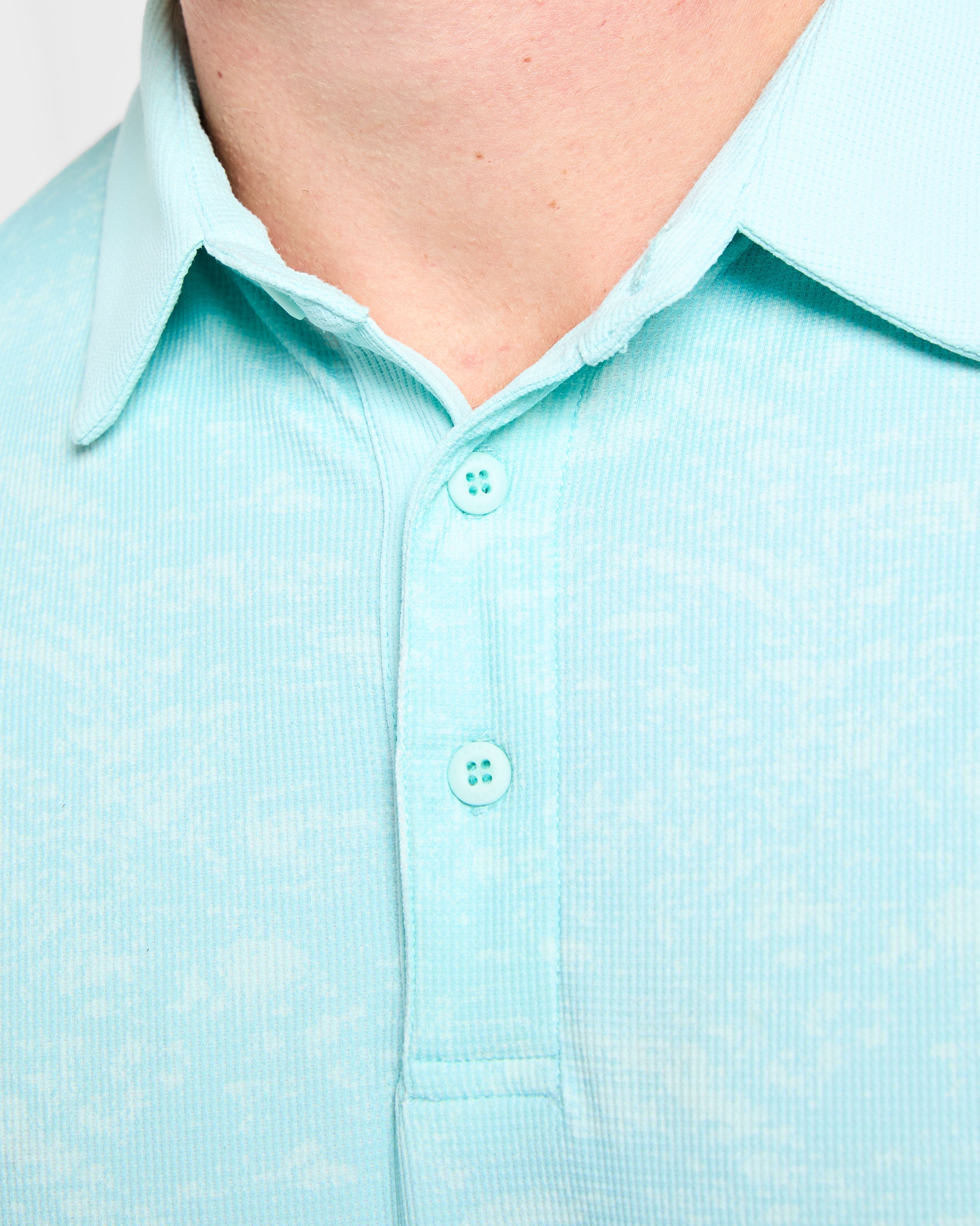 Precision Texture Polo - Summer Blue