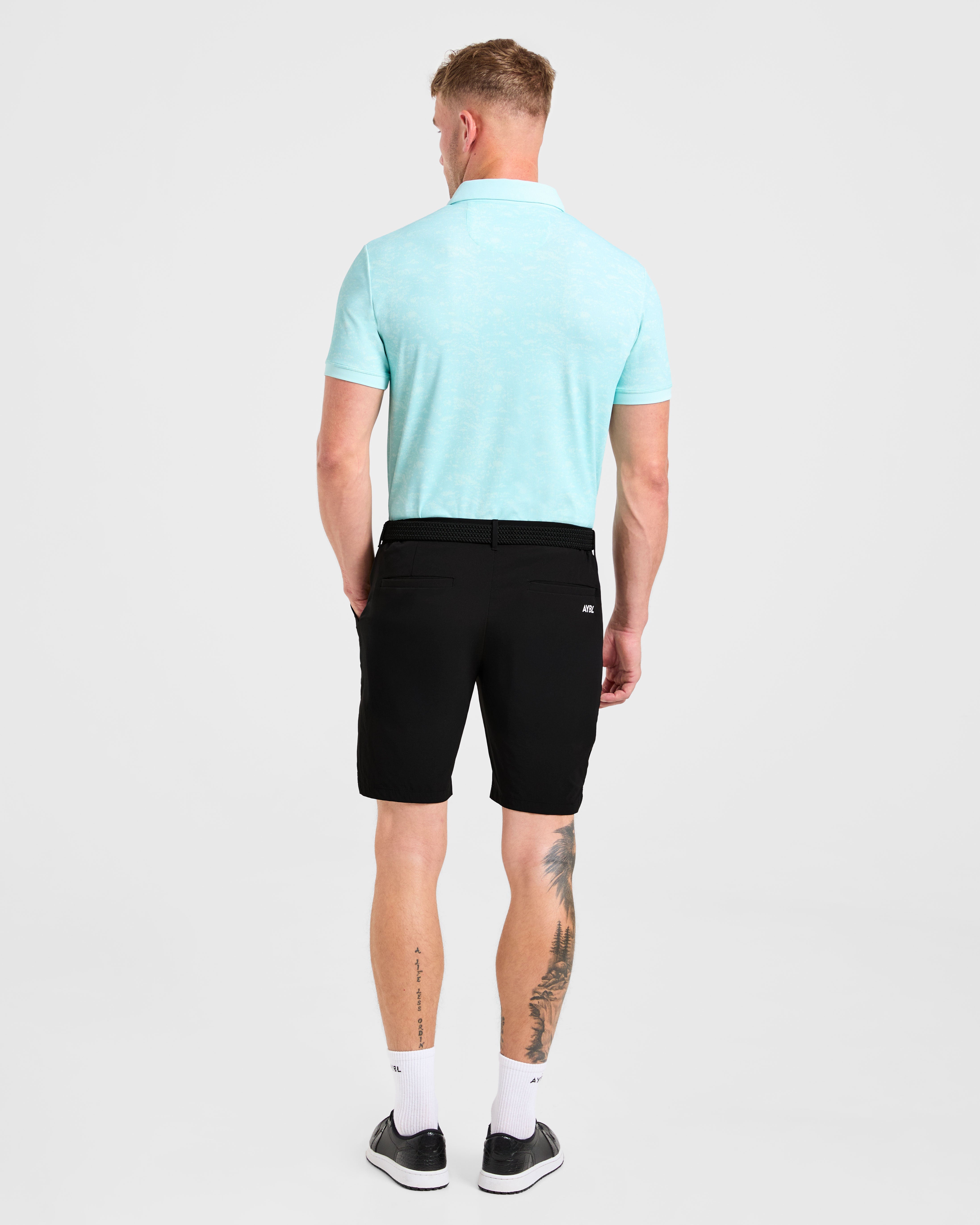 Precision Texture Polo - Summer Blue