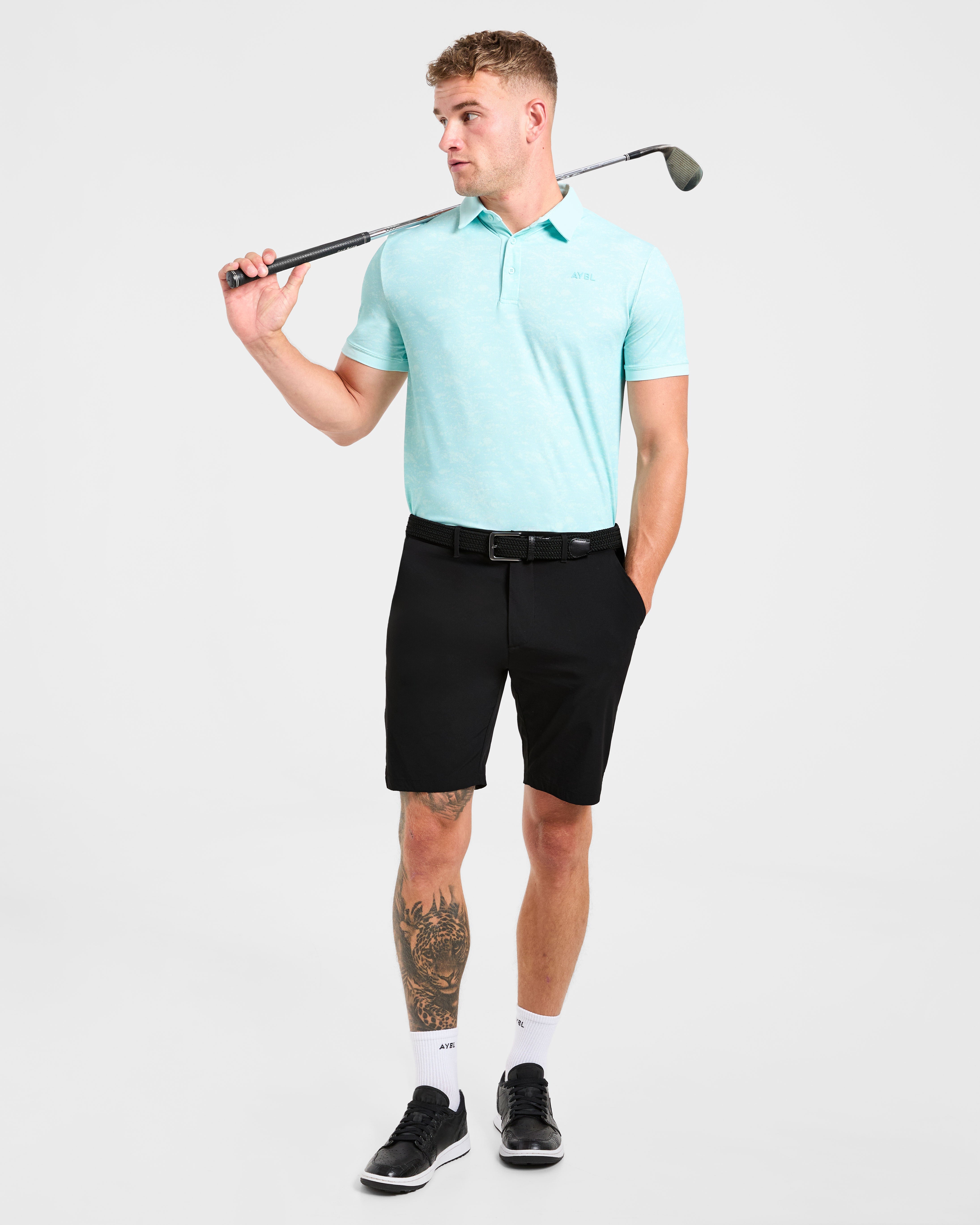 Precision Texture Polo - Summer Blue