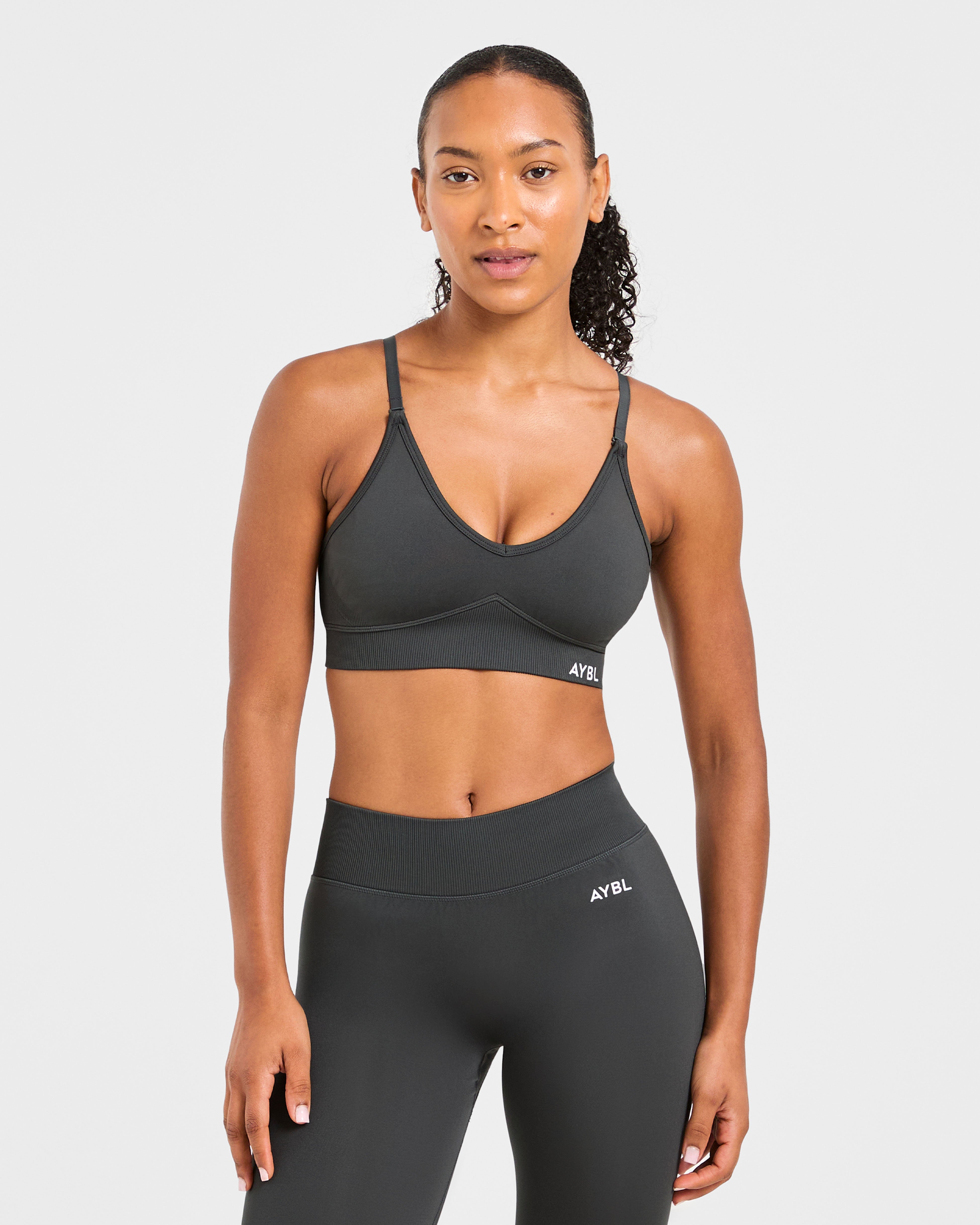 Adapt Seamless Sports Bra - Dark Charcoal