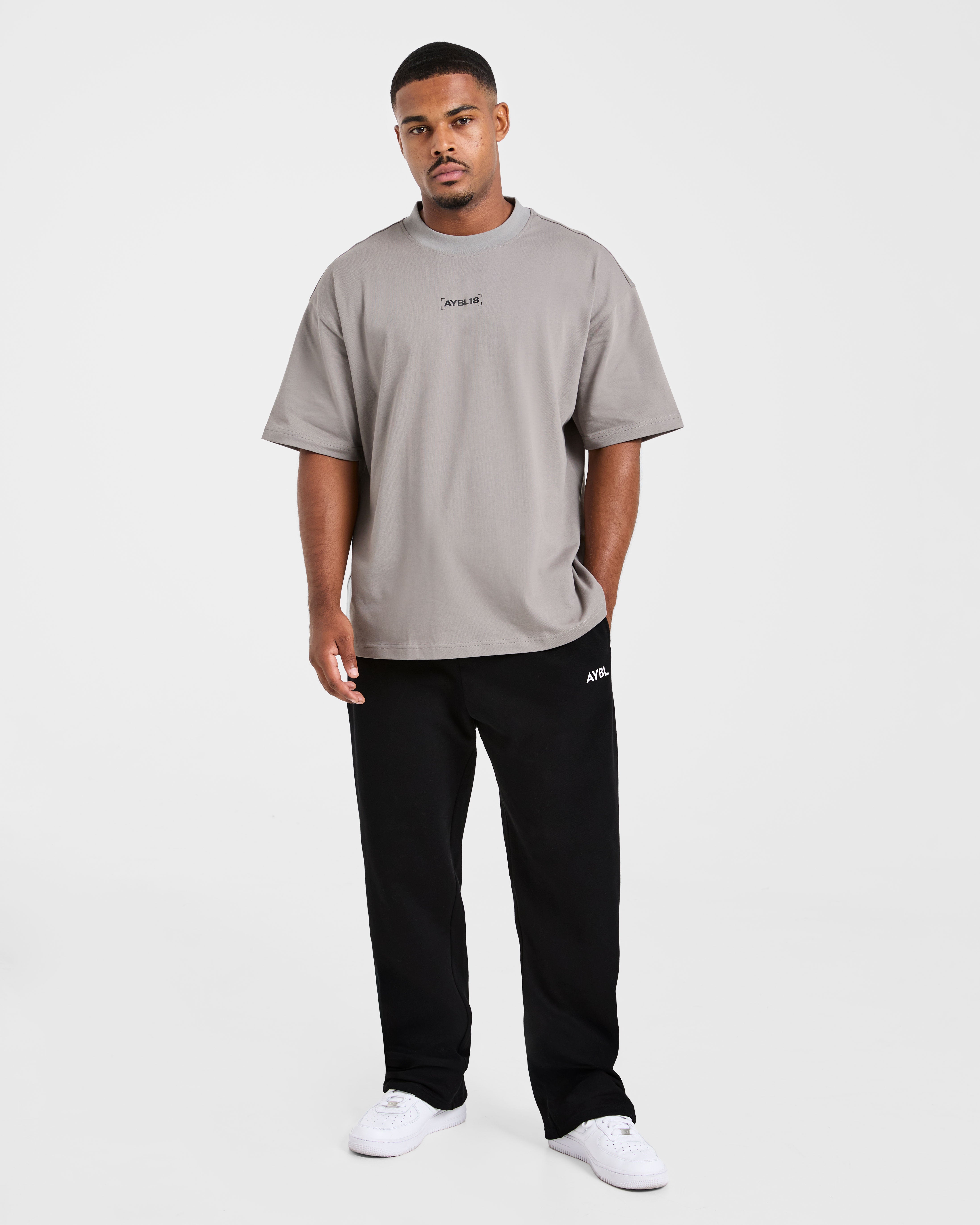 Power Club Oversized T Shirt - Grey