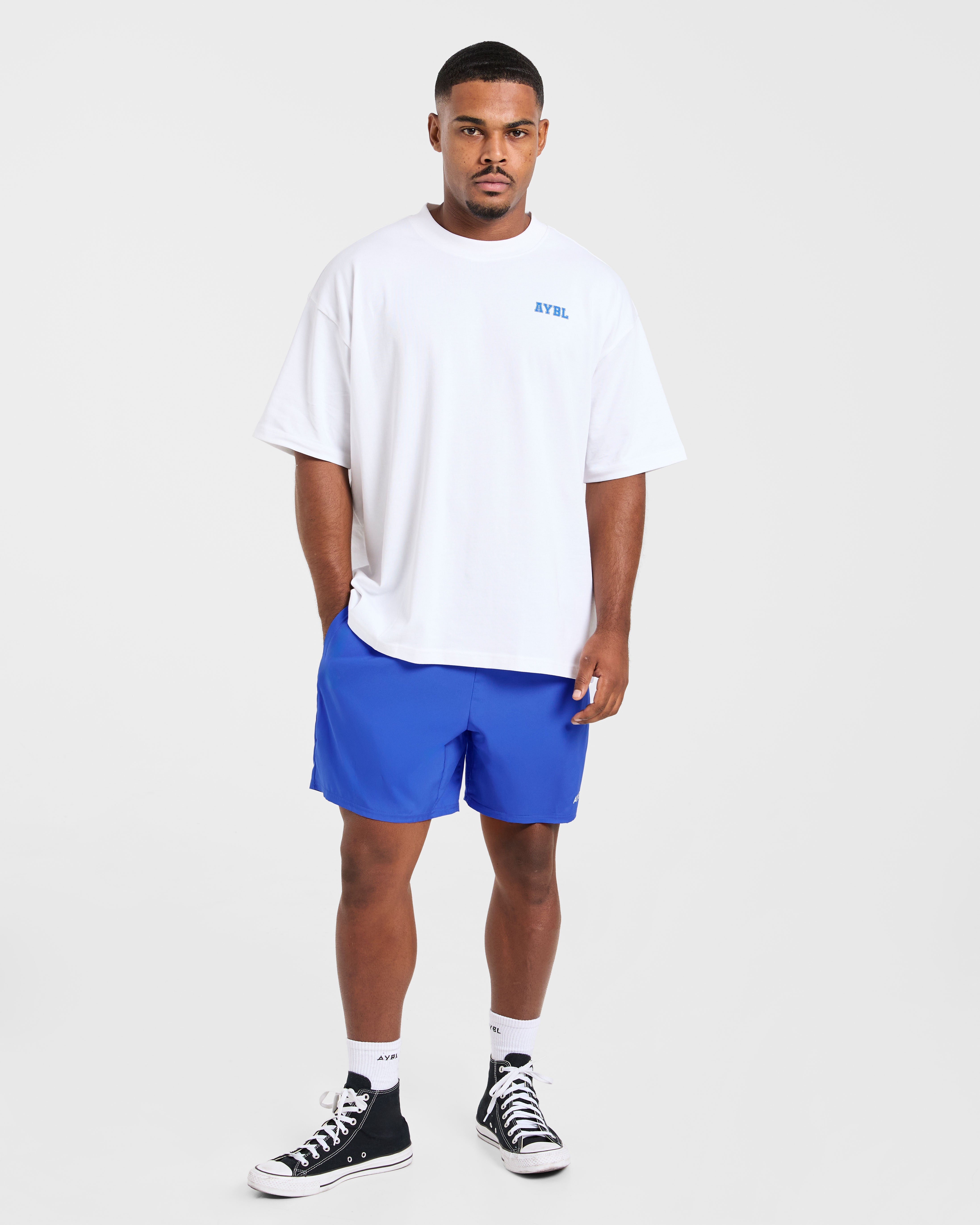 Power In Motion Oversized T Shirt - White