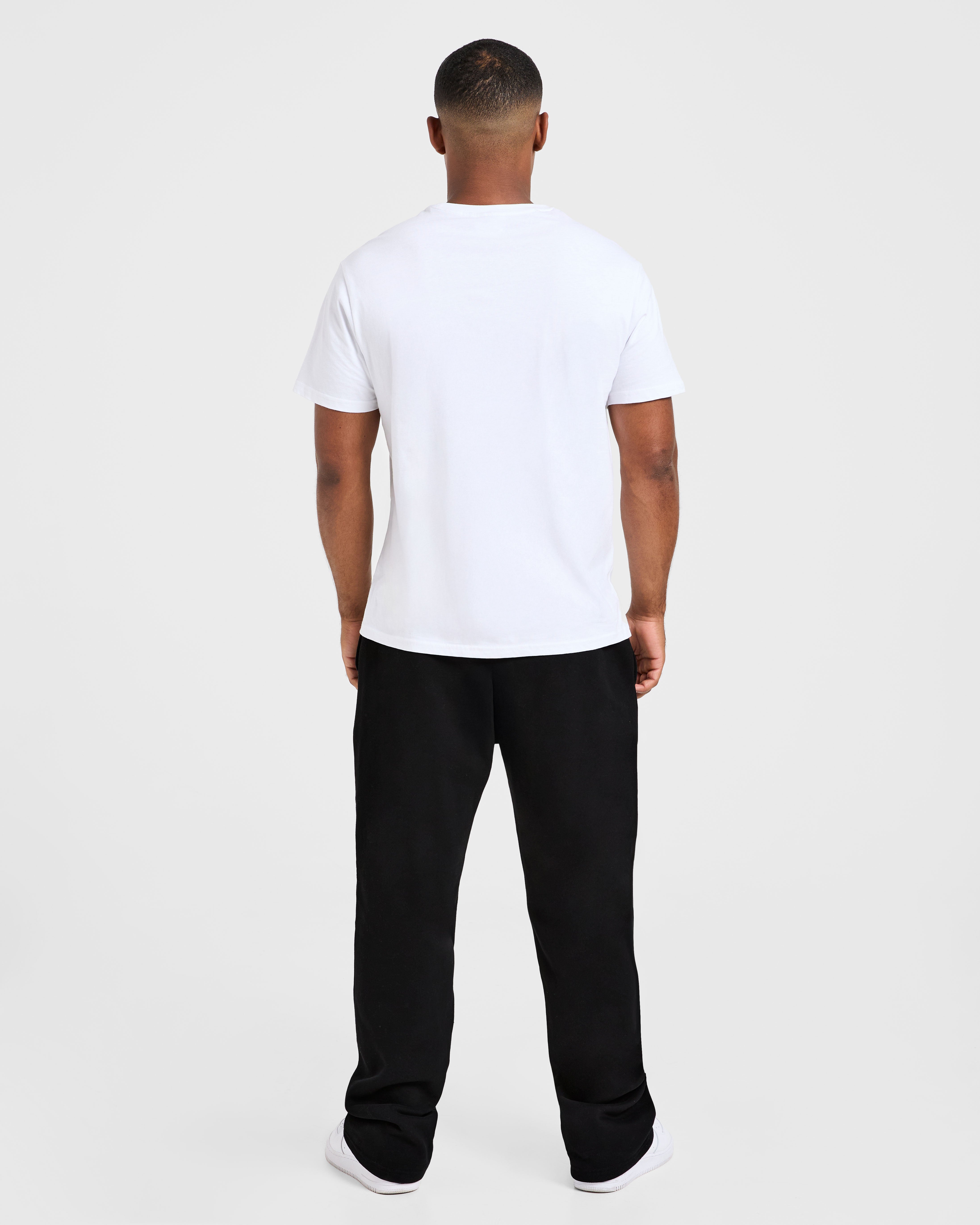 Essential Oversized Straight Leg Joggers - Black