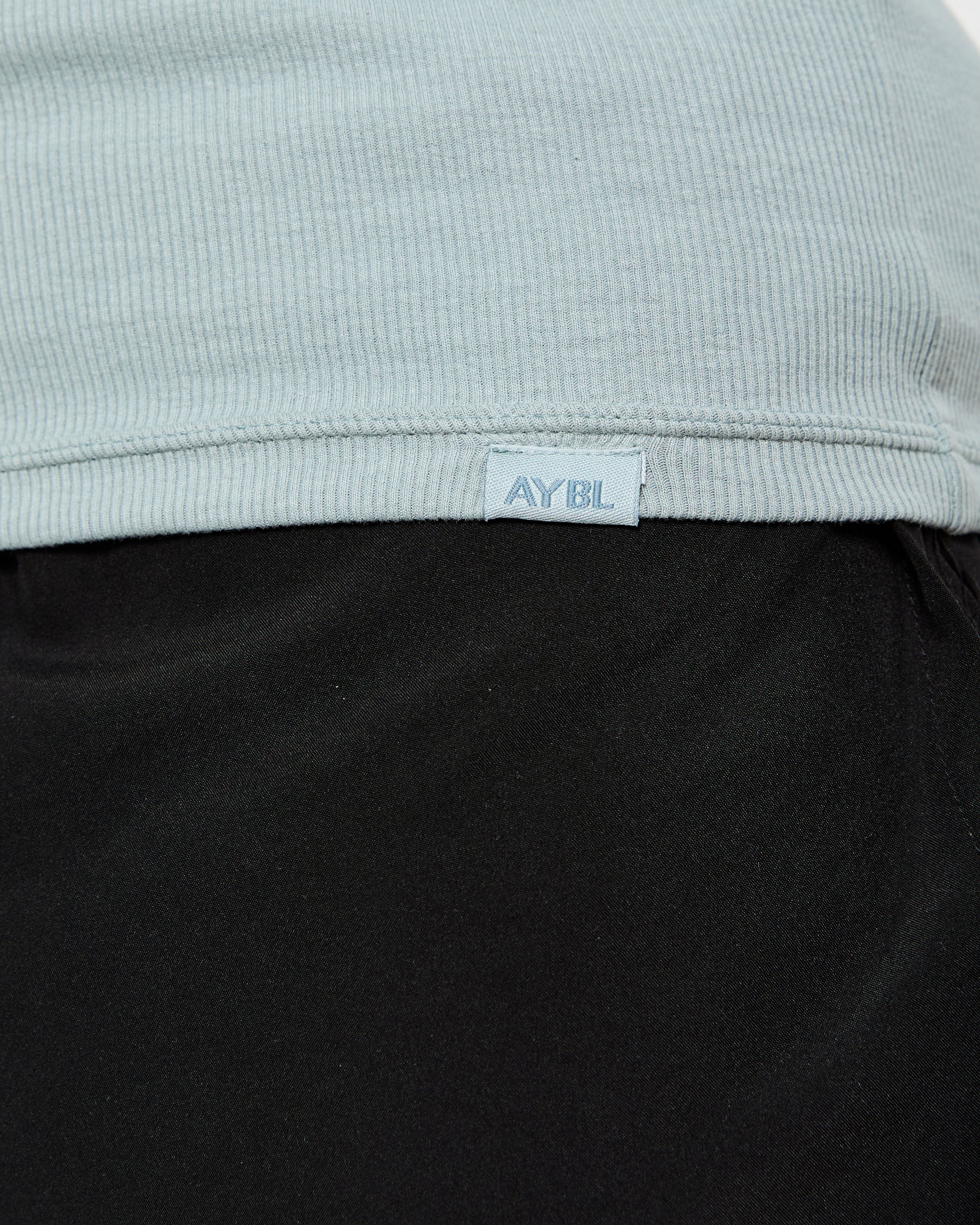 Muscle Ribbed Tank - Stone Blue