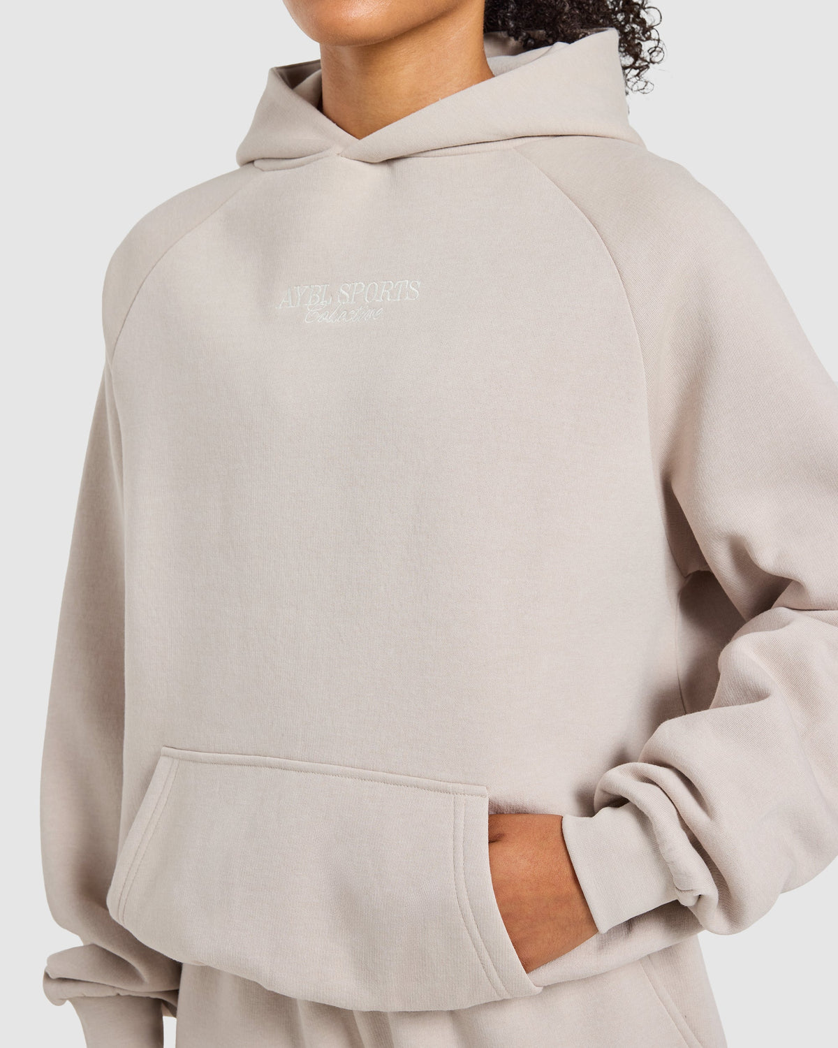 Sports Collective Oversized Hoodie - Hazelnut