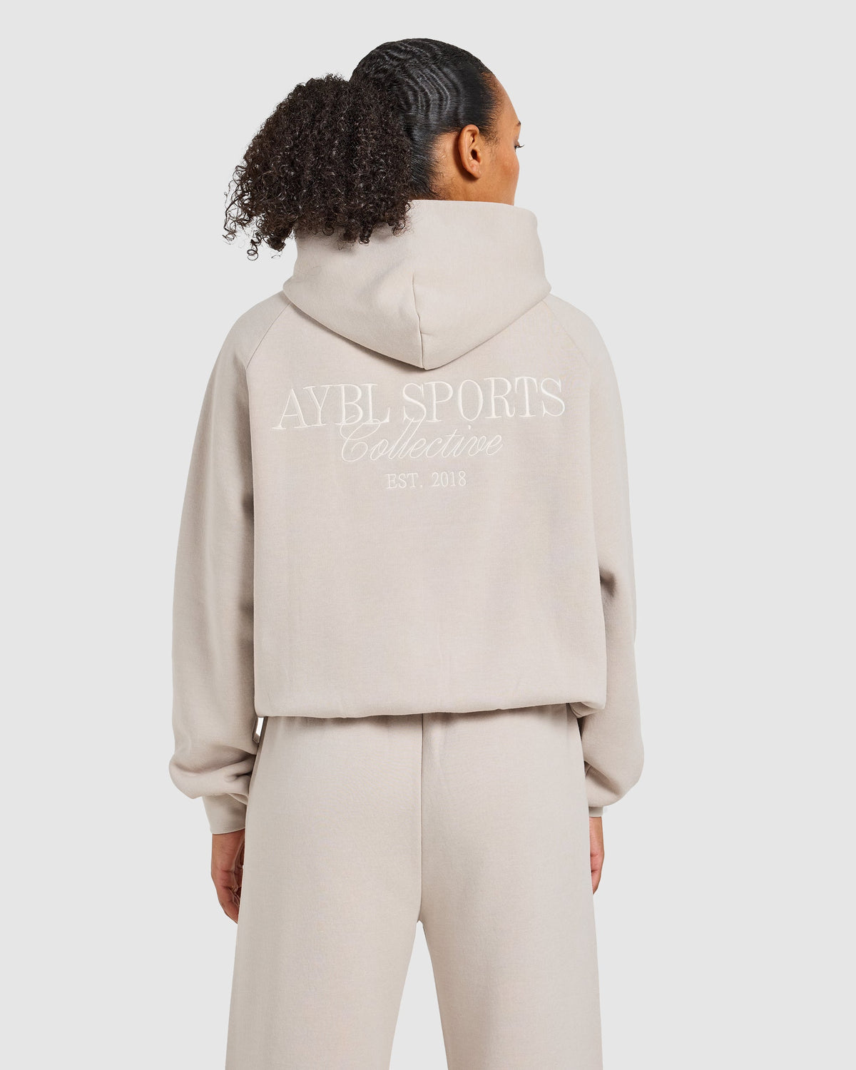 Sports Collective Oversized Hoodie - Hazelnut
