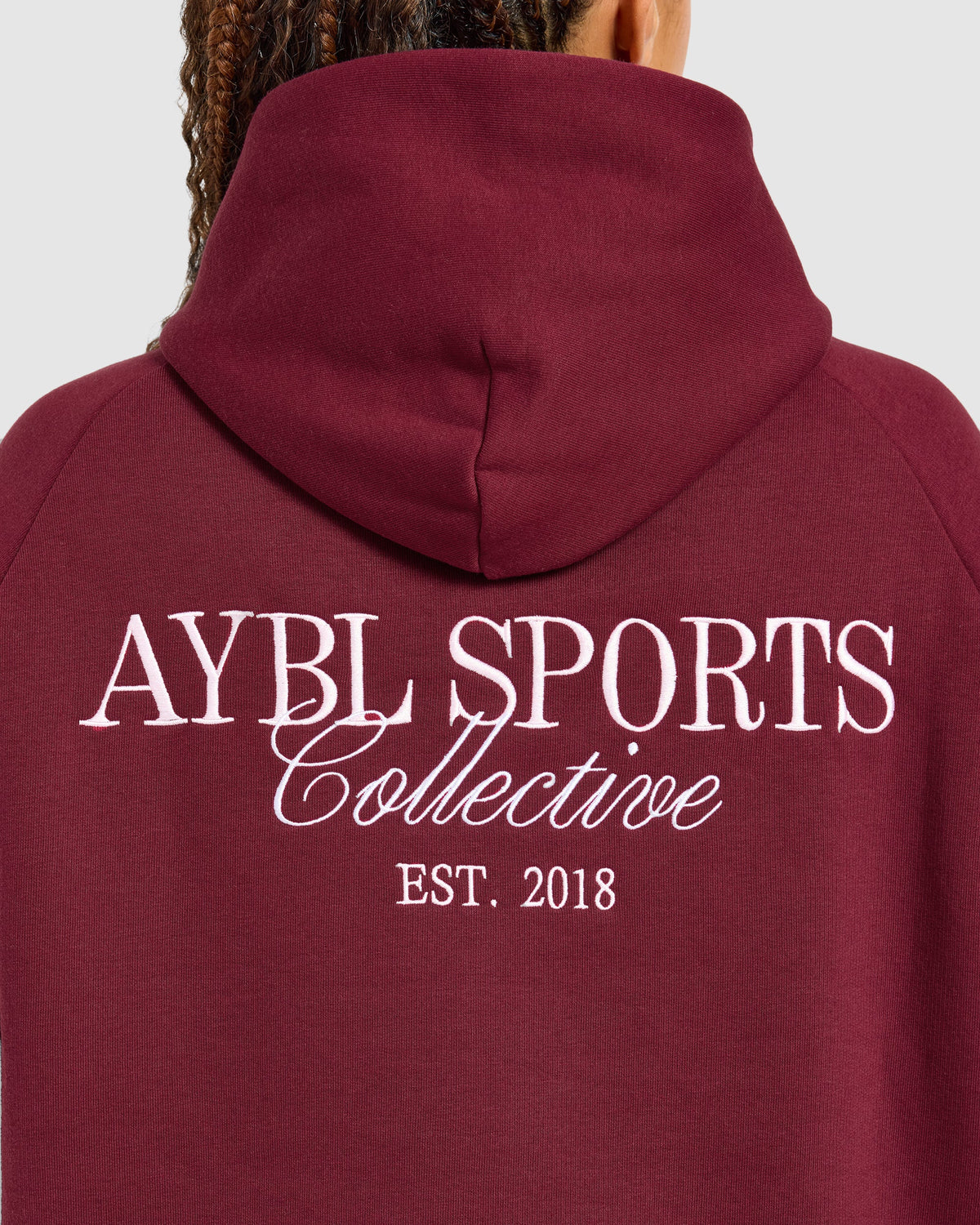 Sports Collective Oversized Hoodie - Burgundy