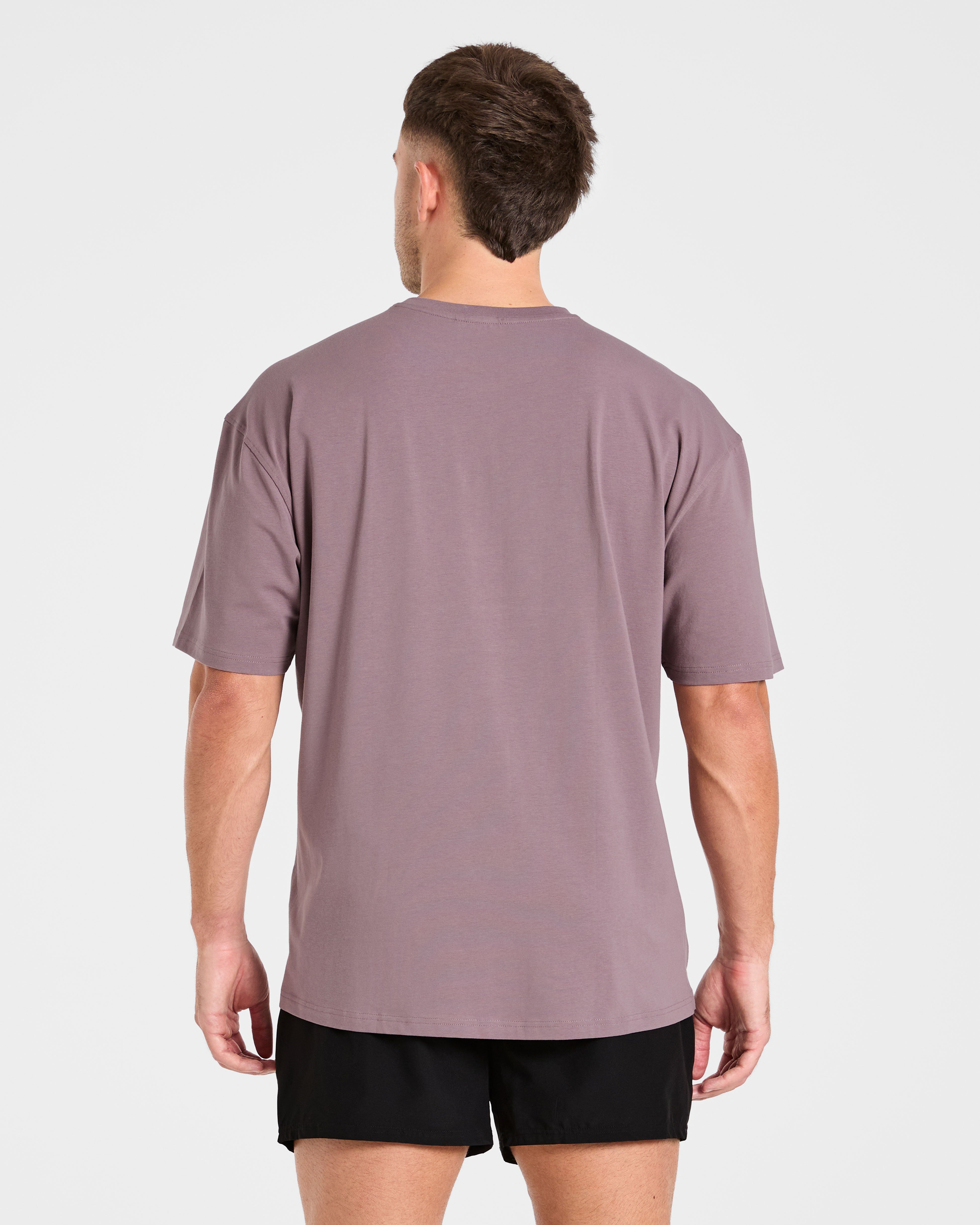 Force Oversized T Shirt - Heavy Purple