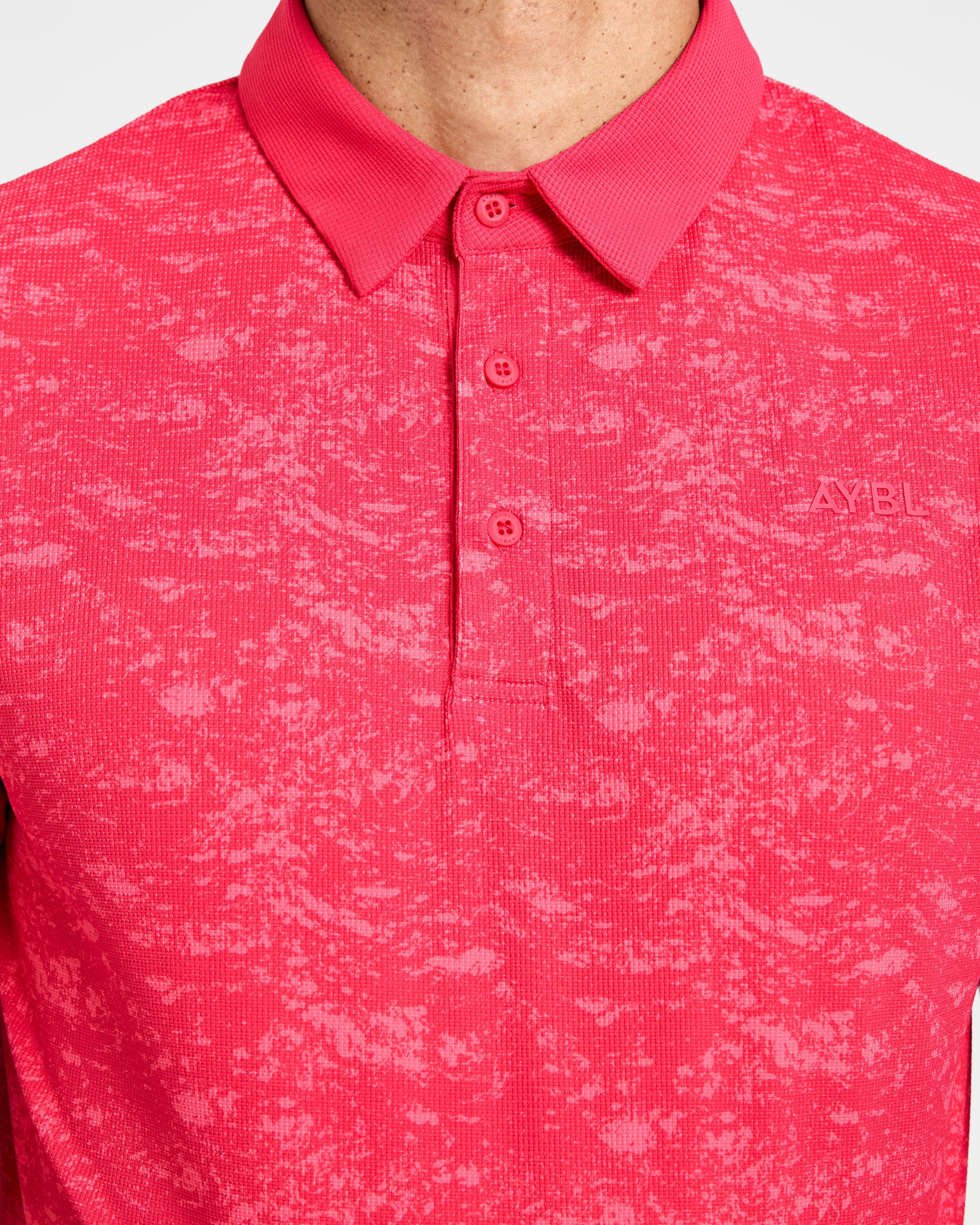 Precision Texture Polo - Summer Red