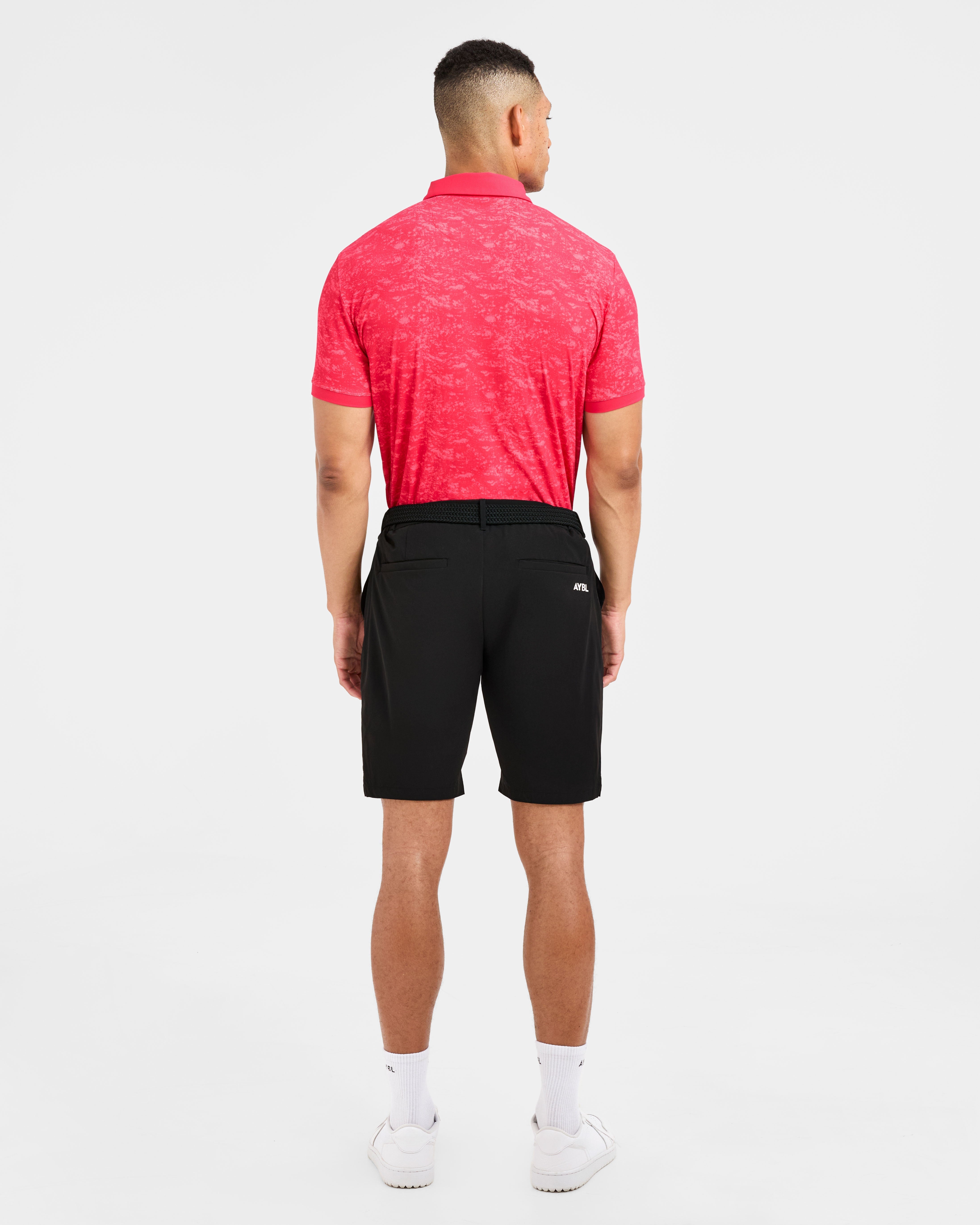 Precision Texture Polo - Summer Red