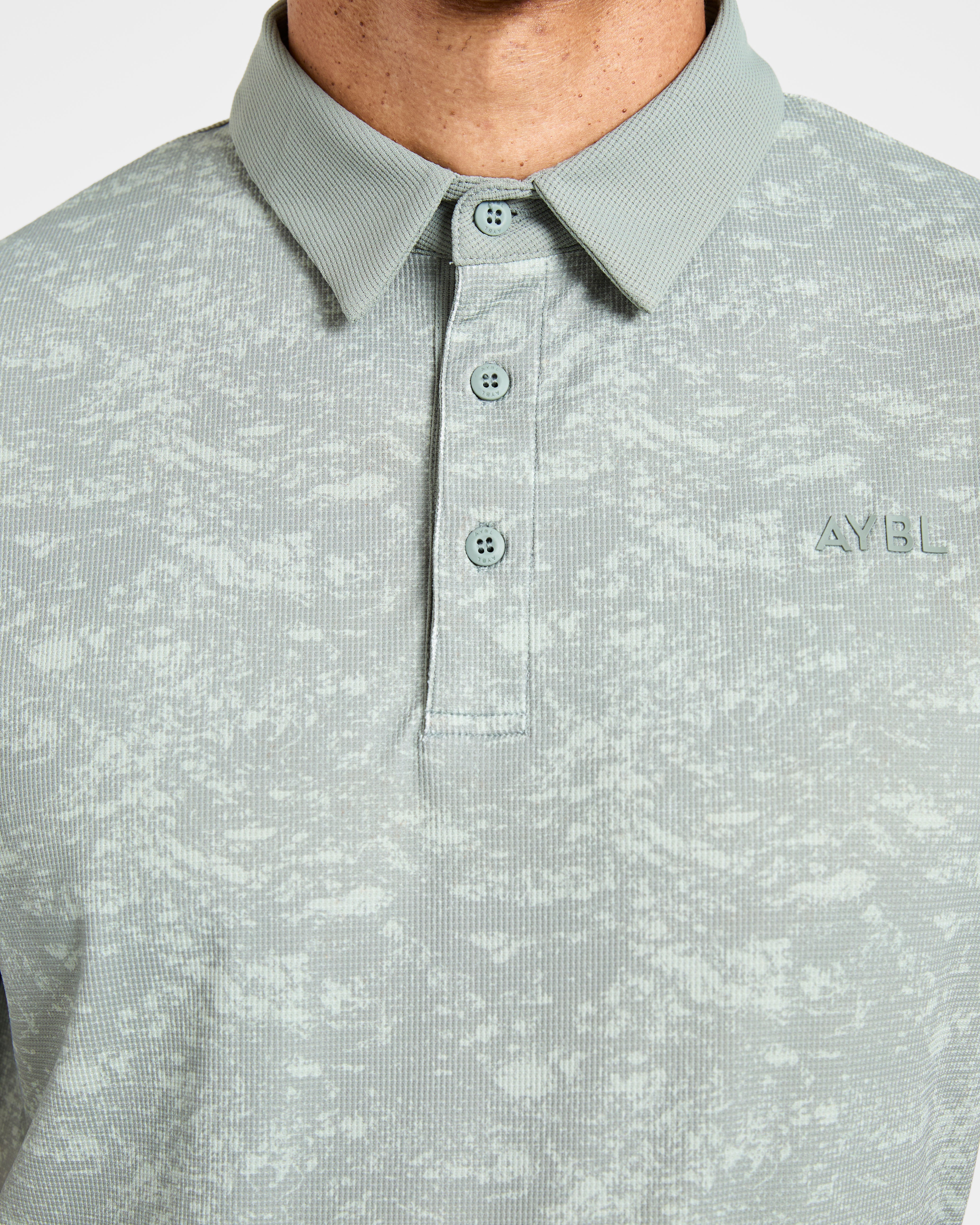 Precision Texture Polo - Deep Washed Sage