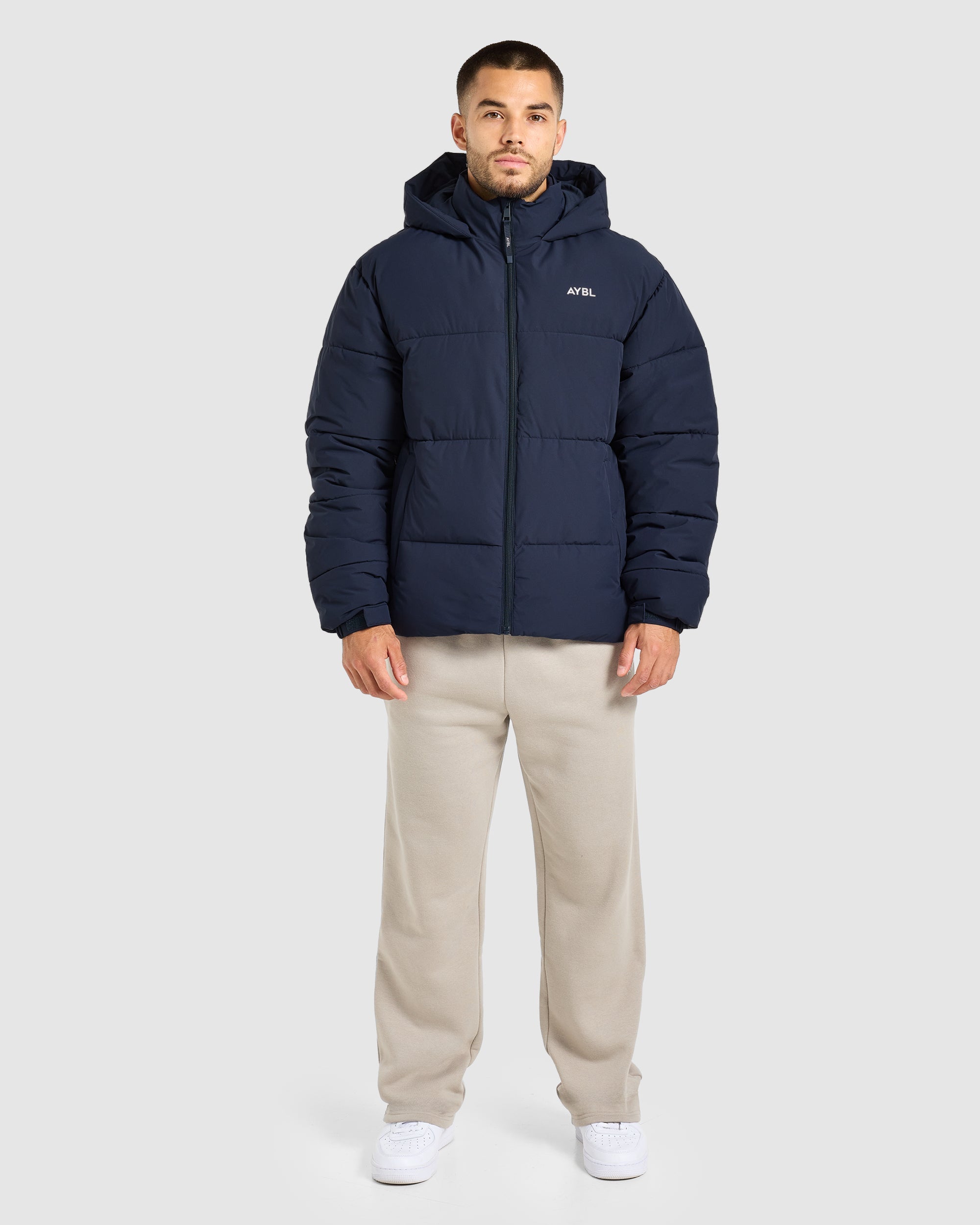 Classic Puffer Coat - Navy