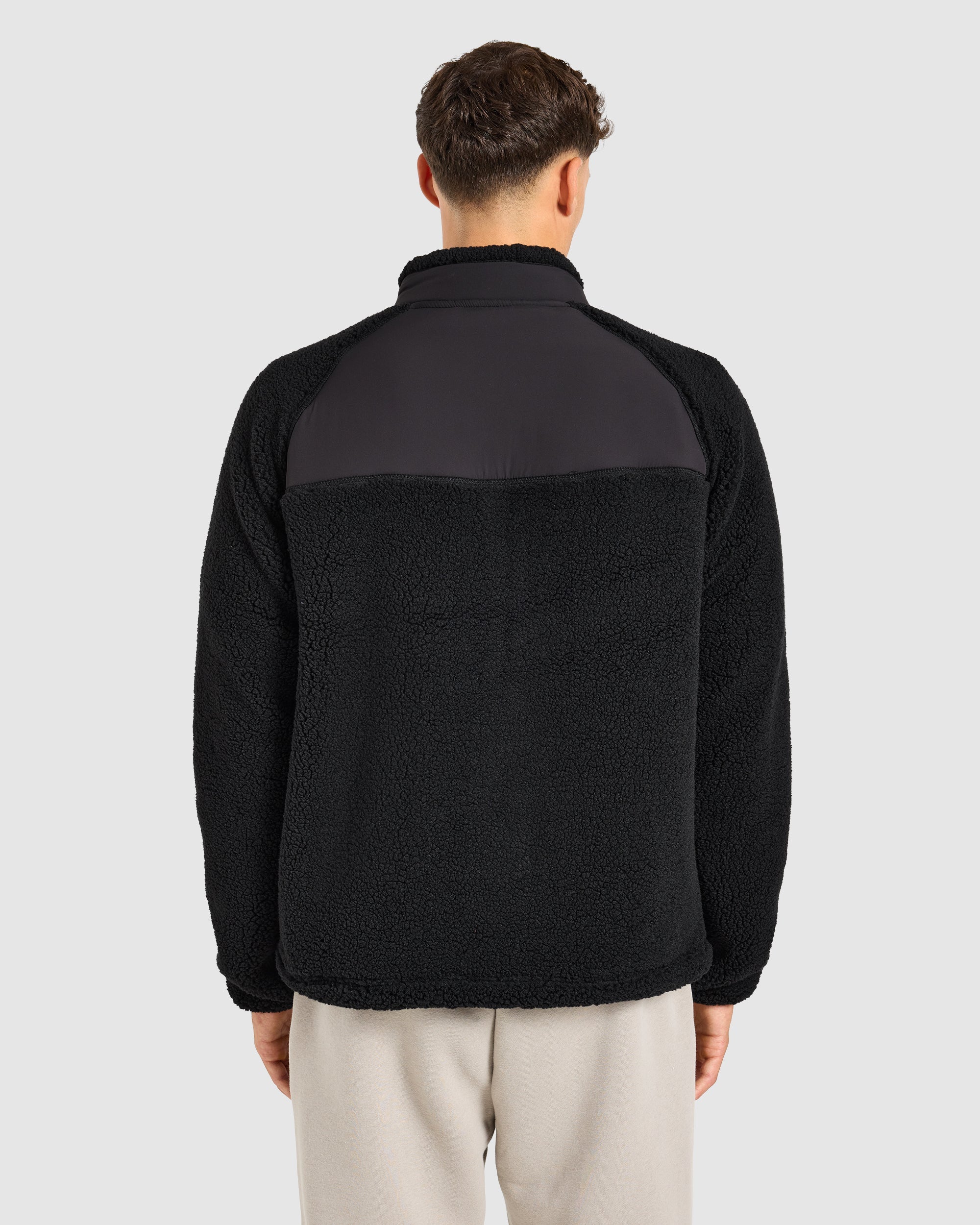 Classic Zip Up Fleece Jacket - Black