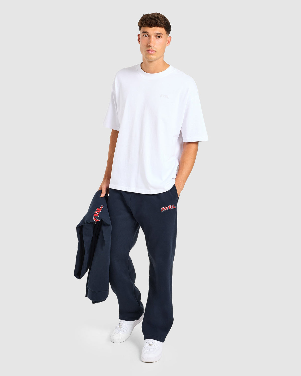 AYBL Society Oversized Straight Leg Joggers - Navy