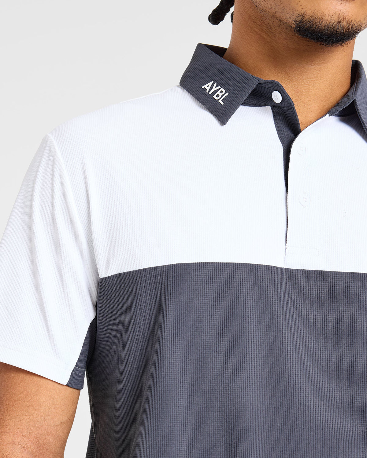 Precision Block Polo - Charcoal
