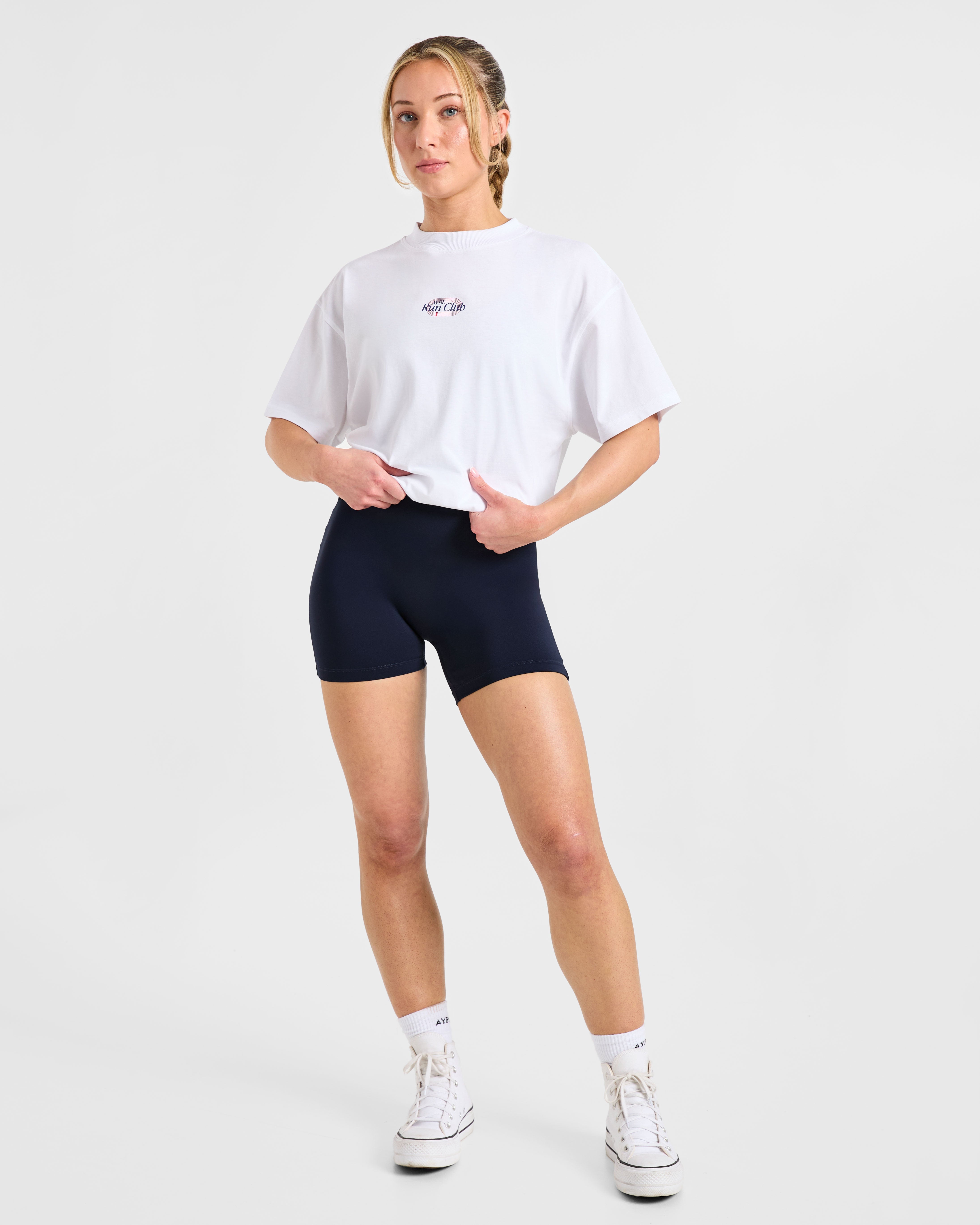Run Club Oversized T Shirt - White
